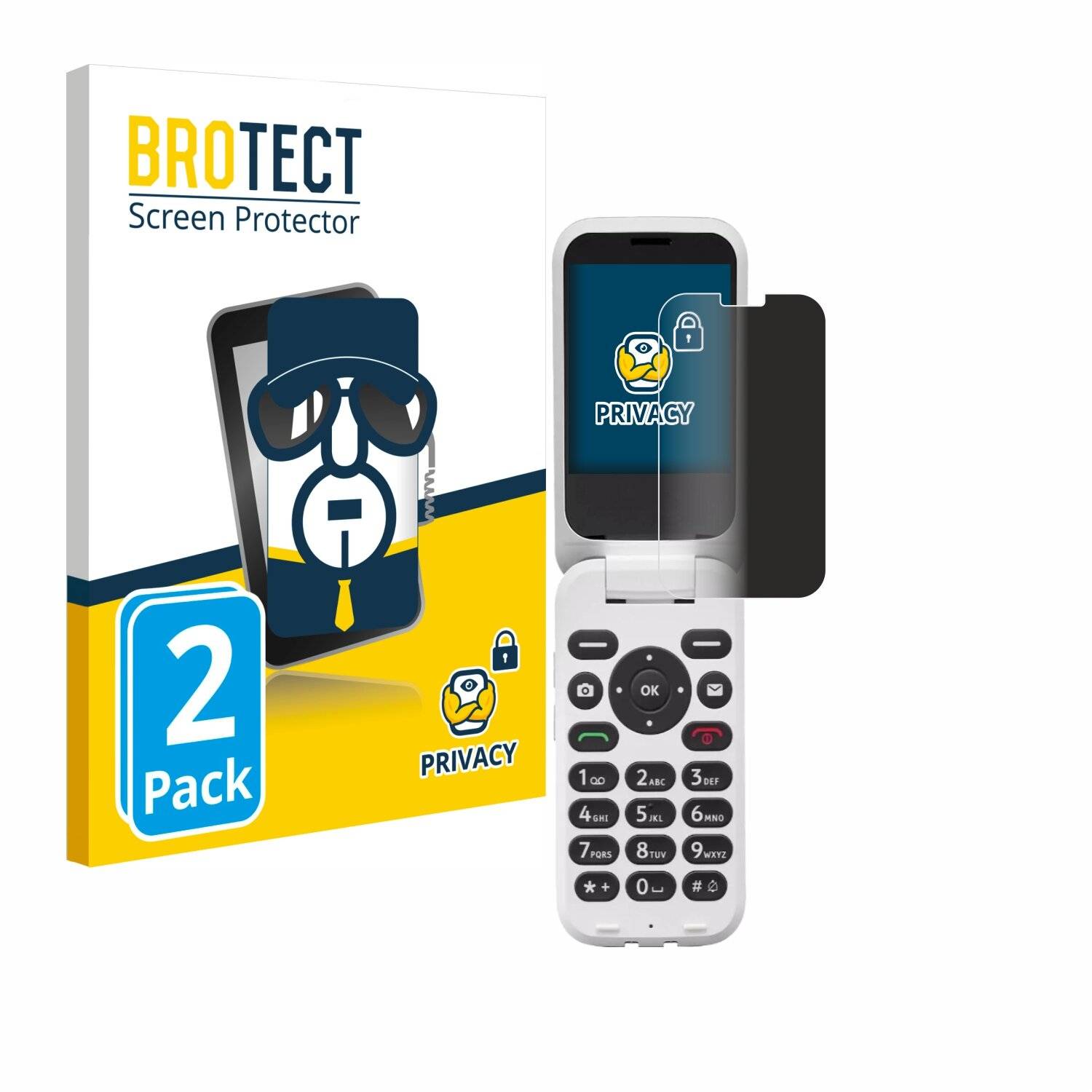2x BROTECT Privacy Blickschutzfolie für Doro