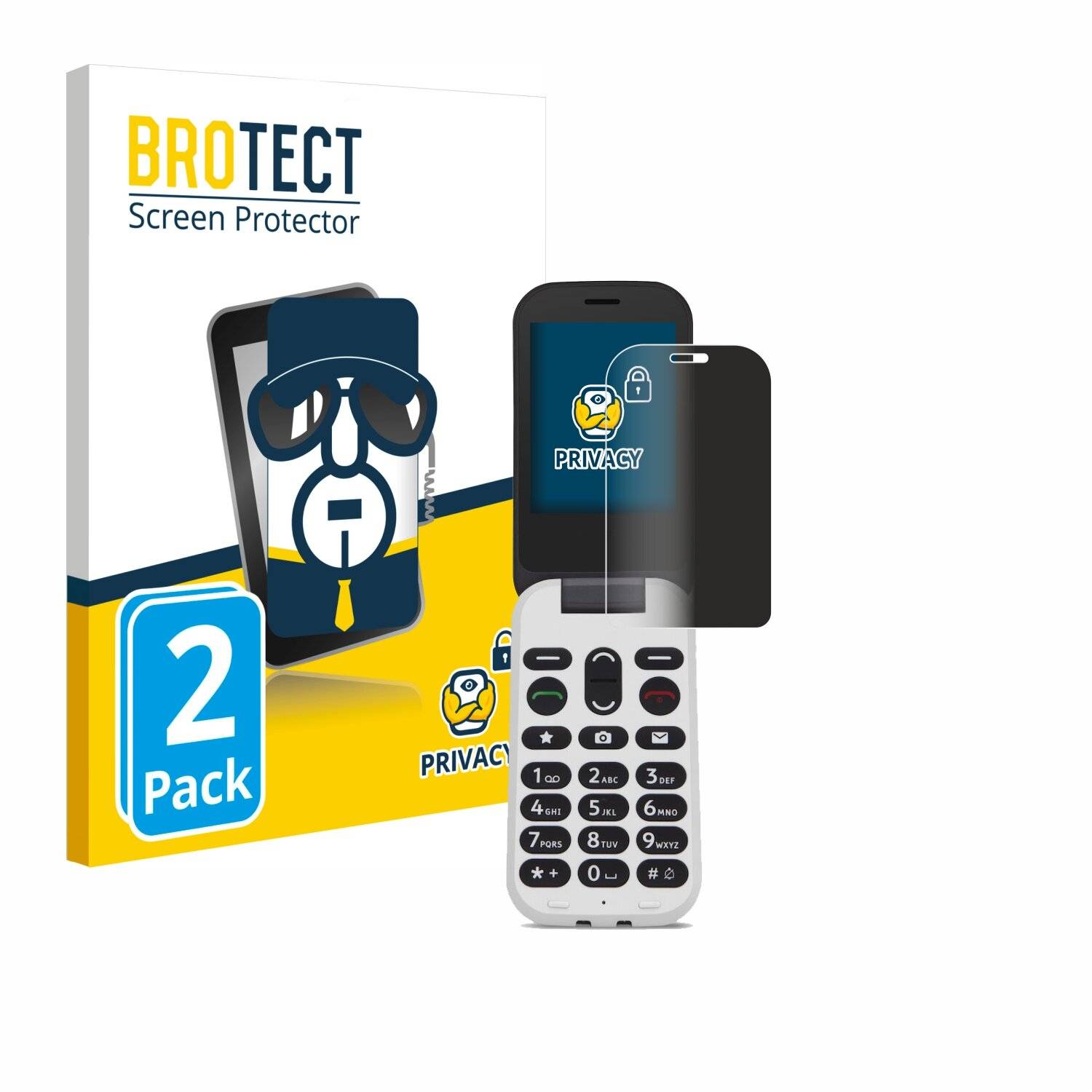 2x BROTECT Privacy Blickschutzfolie für Doro