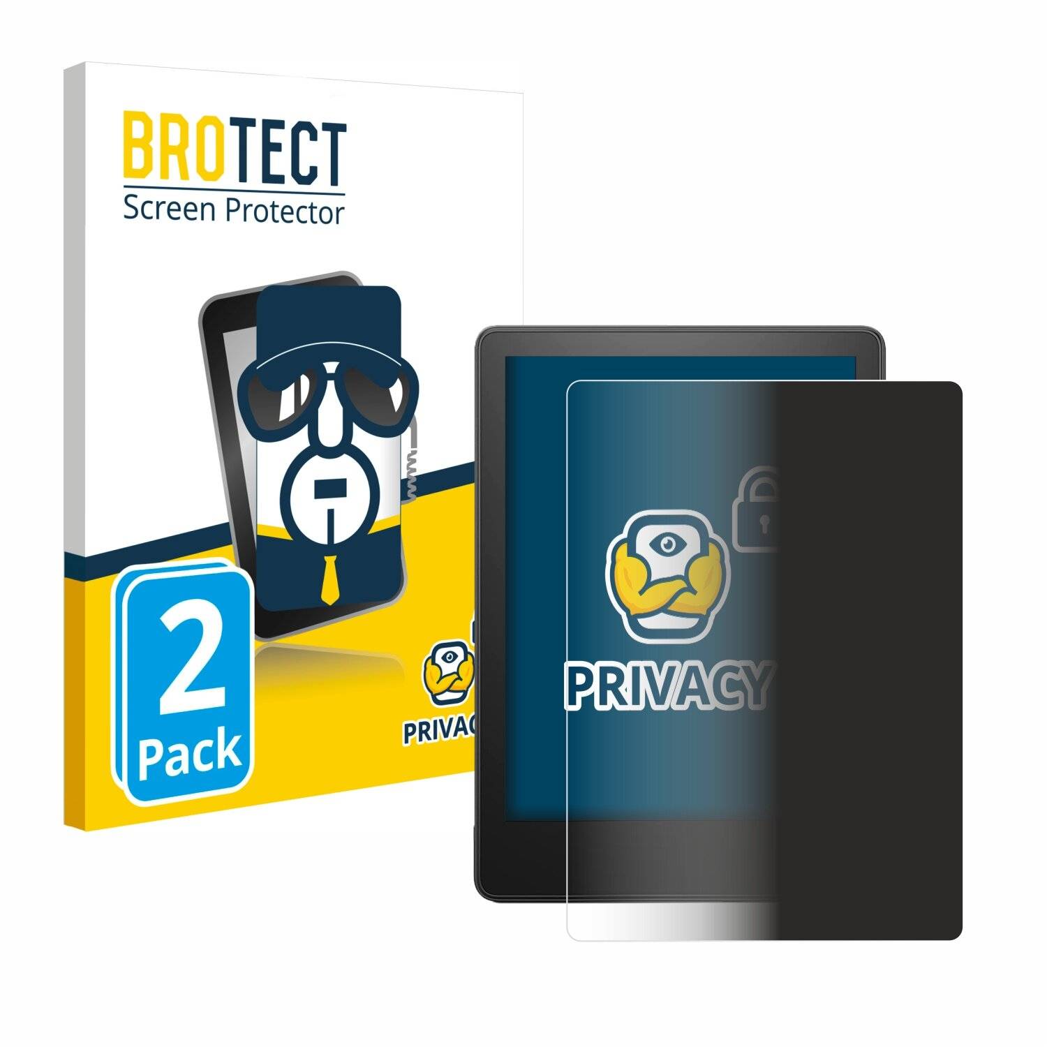 2x BROTECT Privacy Blickschutzfolie für Amazon Kindle Paperwhite 2023 (11.