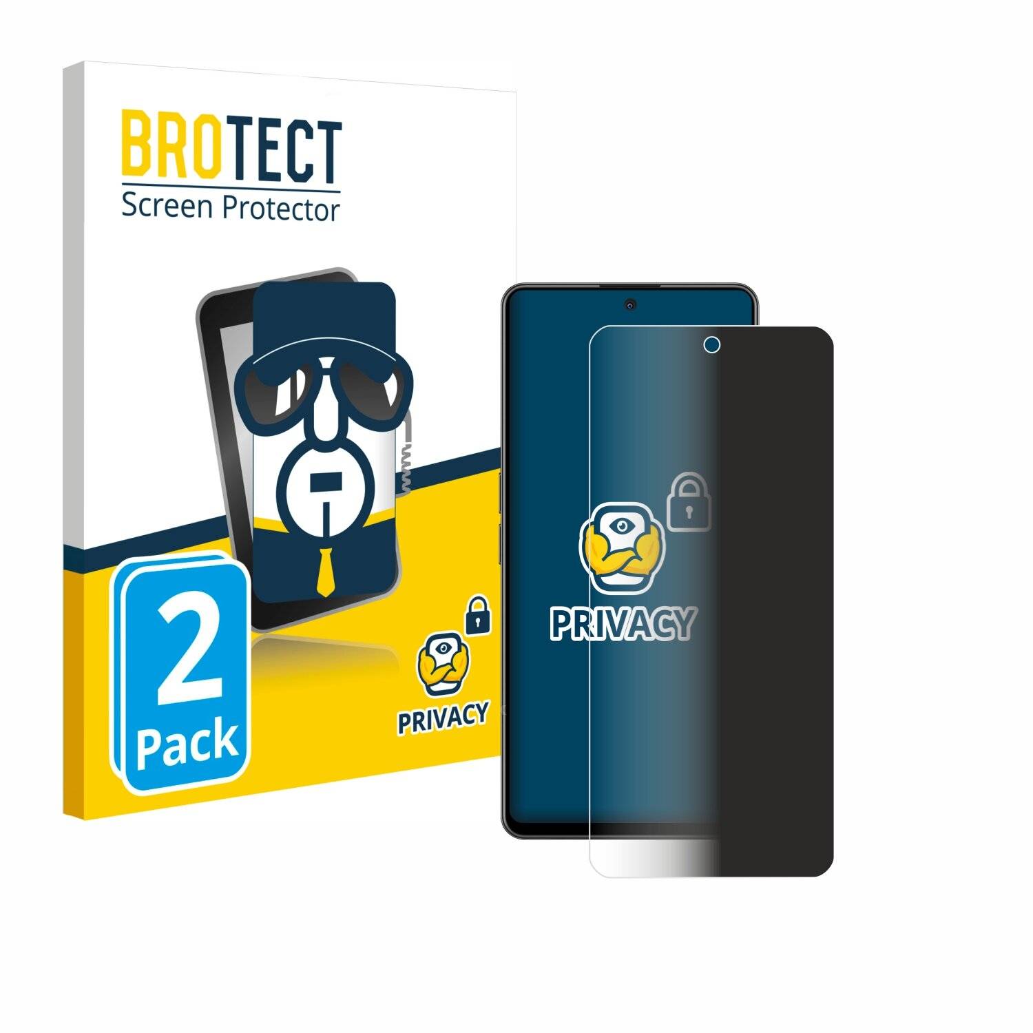 2x BROTECT Privacy Blickschutzfolie für OnePlus Nord CE 3