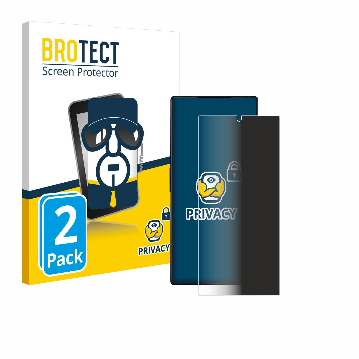 2x BROTECT Privacy Blickschutzfolie für ZTE Nubia Red Magic 8