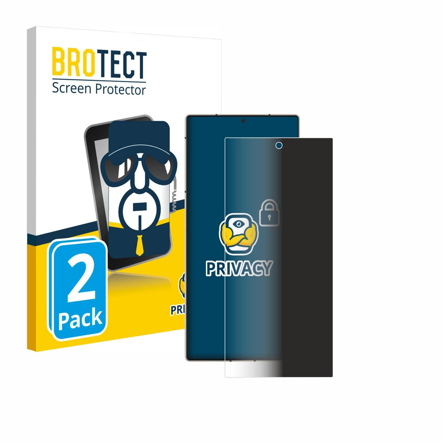 2x BROTECT Privacy Blickschutzfolie für Nubia Z60