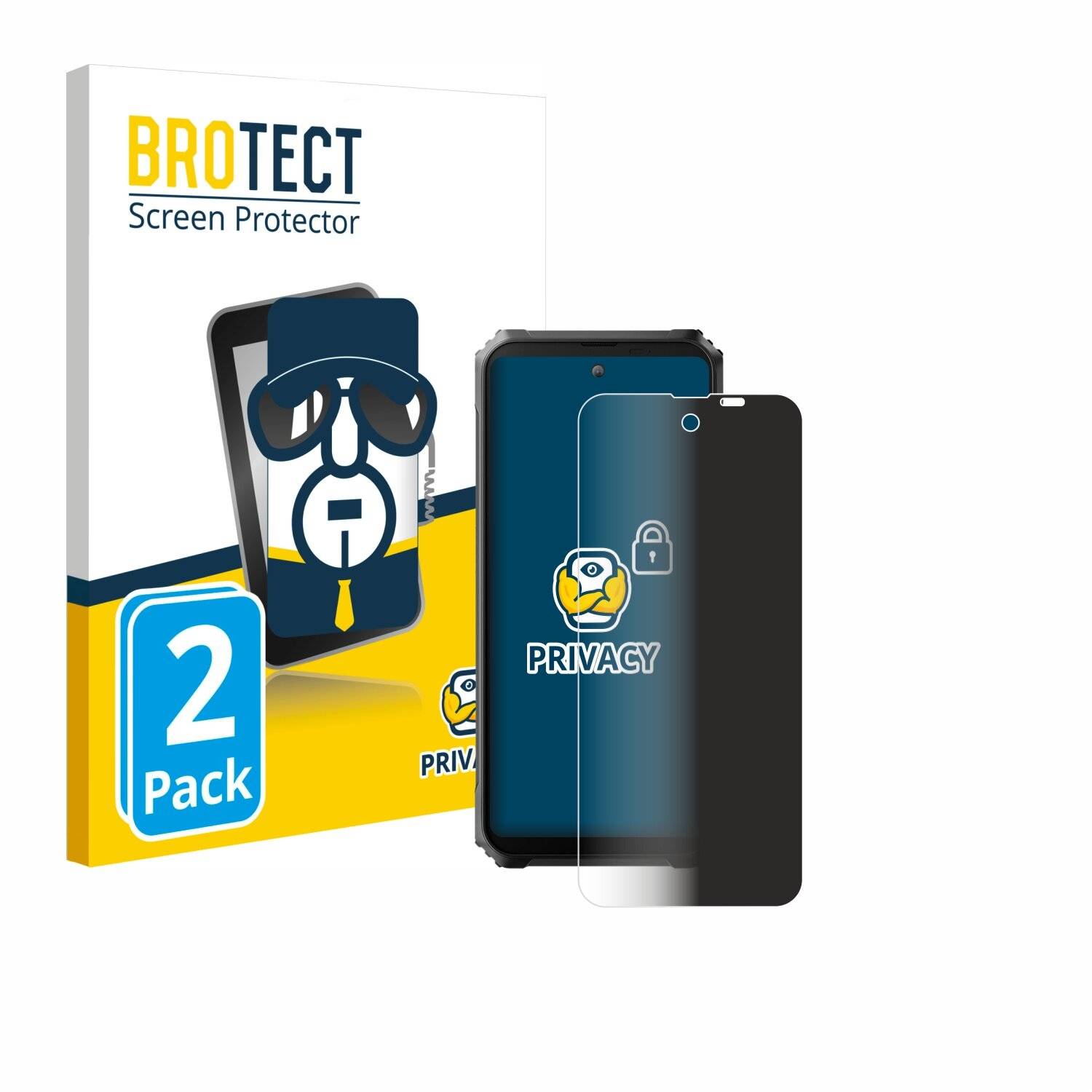 2x BROTECT Privacy Blickschutzfolie für Blackview BL8000