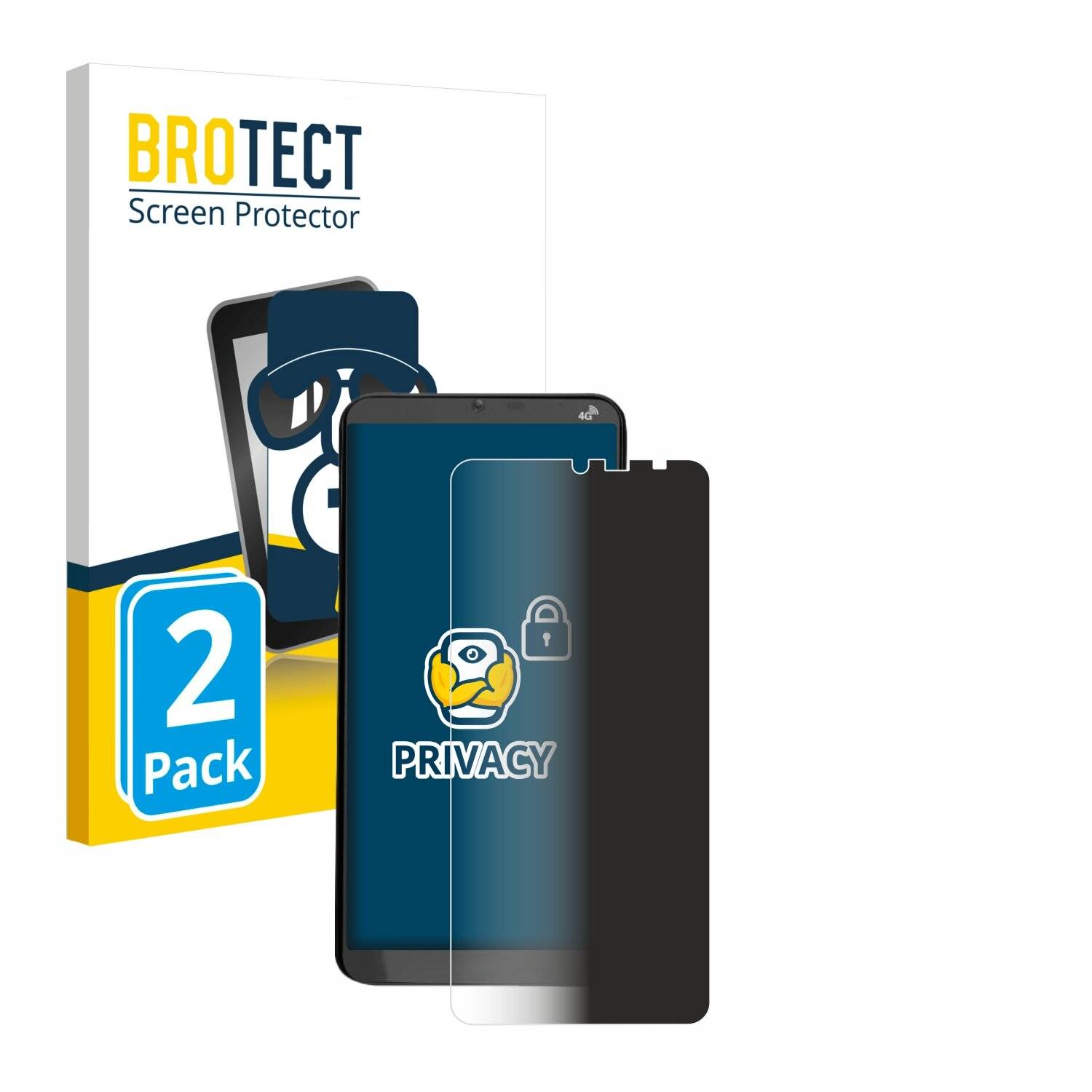 2x BROTECT Privacy Blickschutzfolie für Brondi Amico