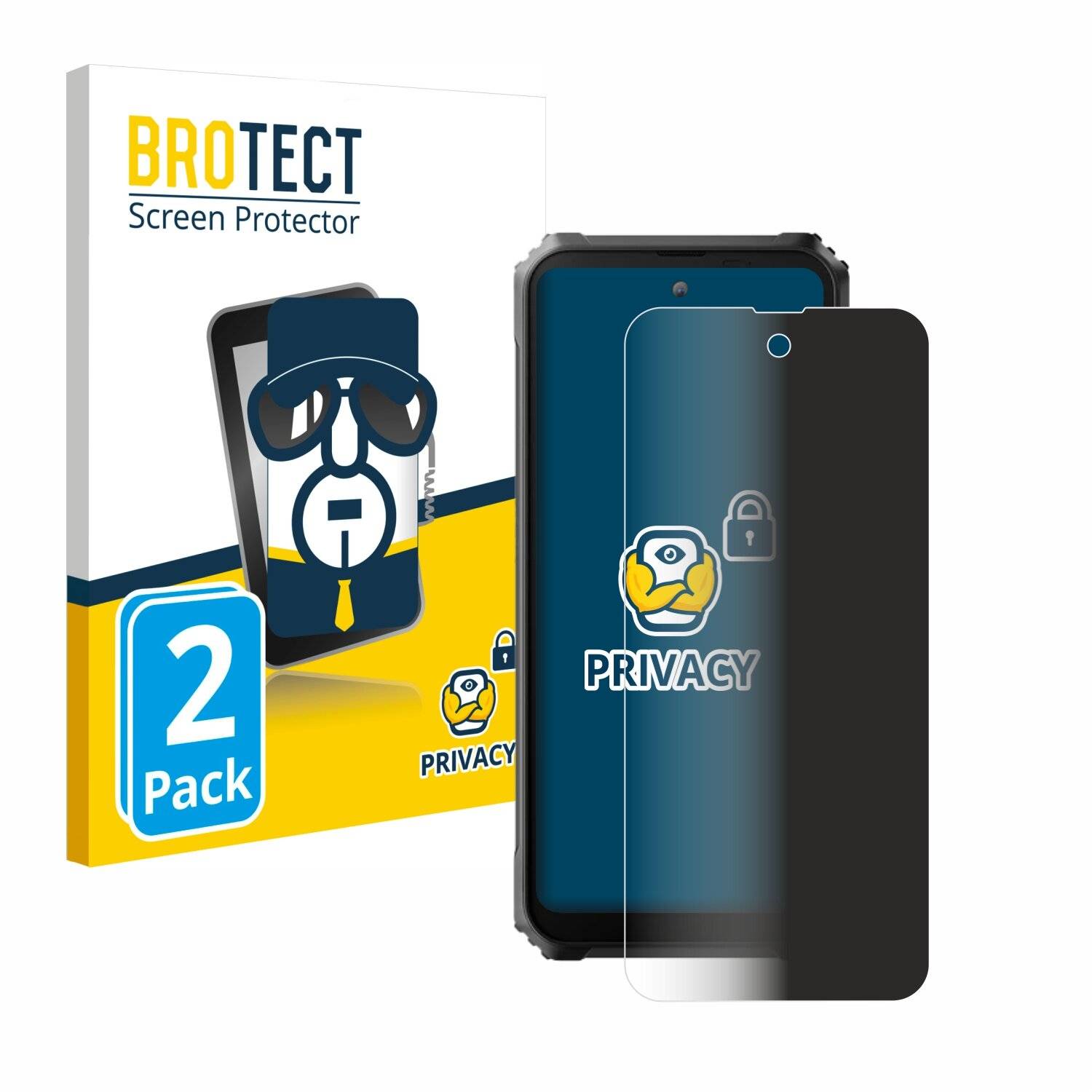 2x BROTECT Privacy Blickschutzfolie für Blackview
