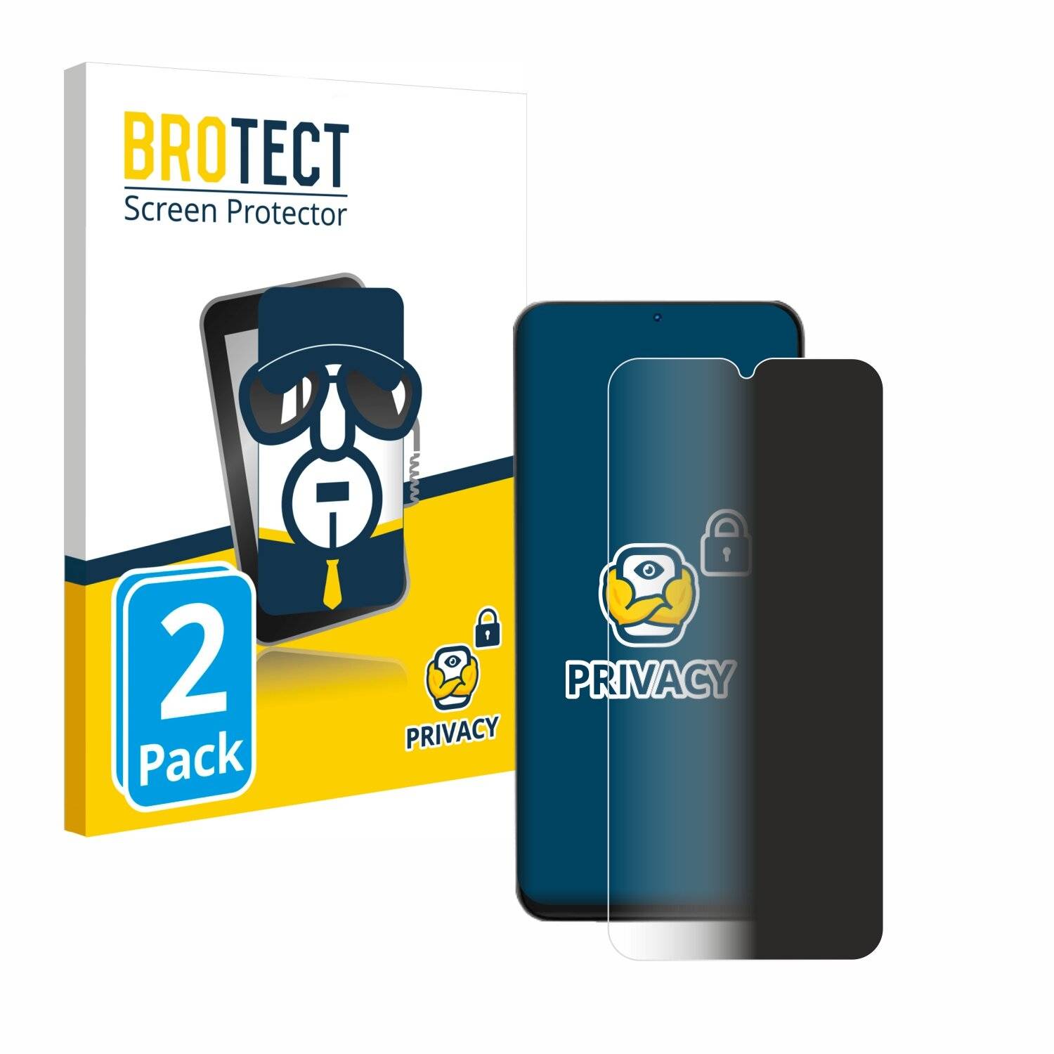 2x BROTECT Privacy Blickschutzfolie für Doogee N55