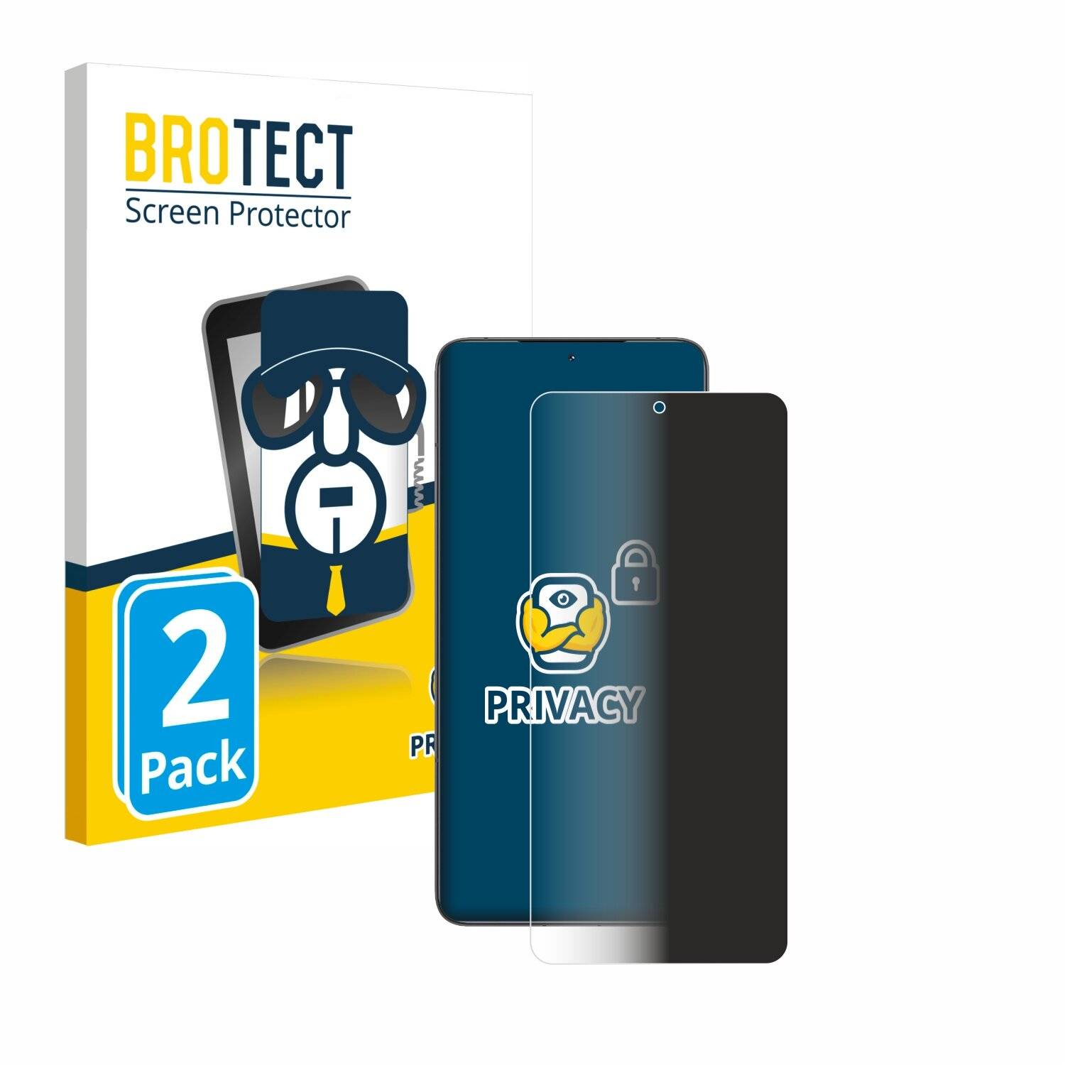2x BROTECT Privacy Blickschutzfolie für Xiaomi Poco F6