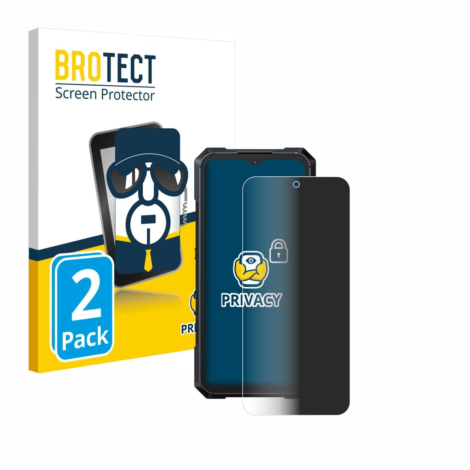 2x BROTECT Privacy Blickschutzfolie für Cubot KingKong