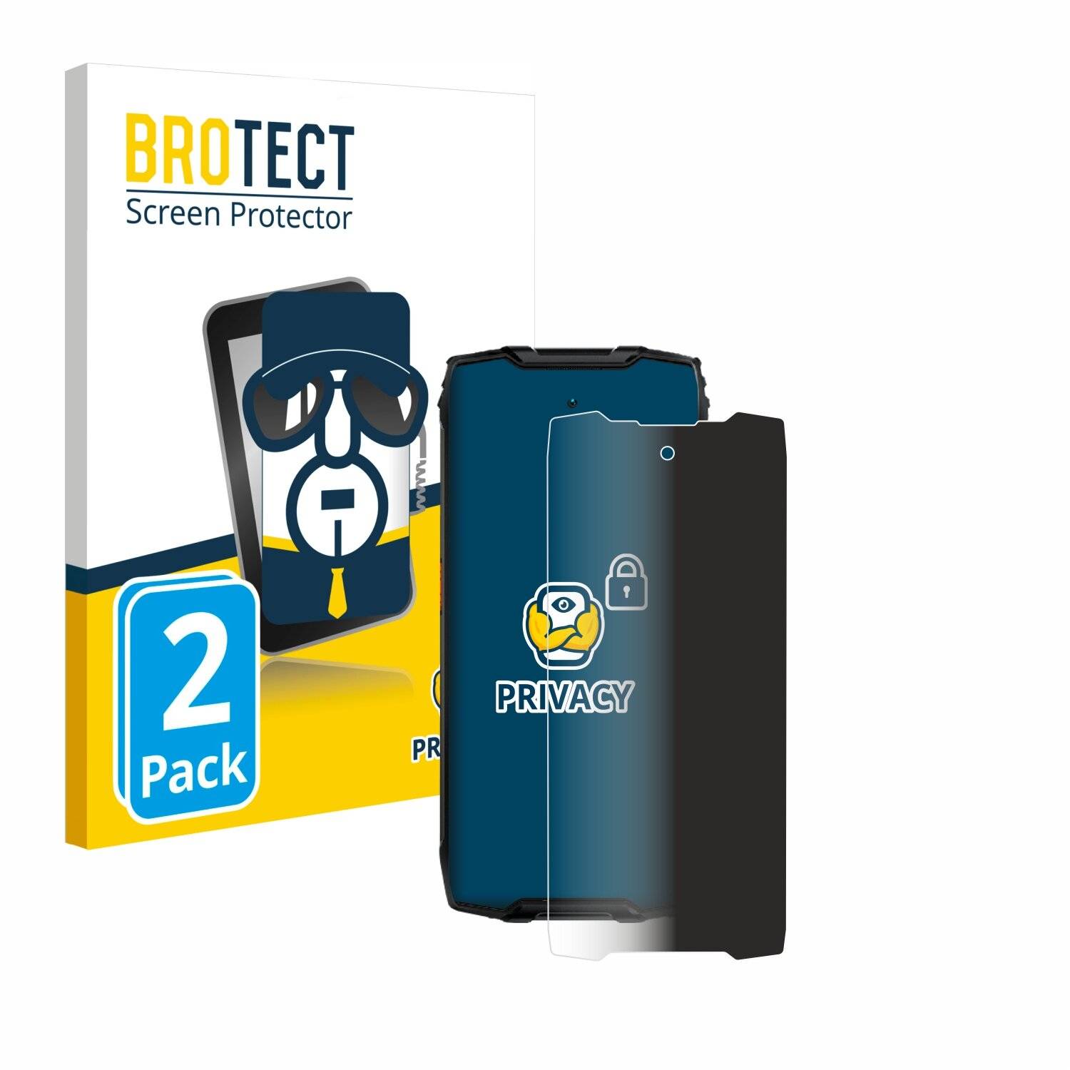 2x BROTECT Privacy Blickschutzfolie für Blackview BV9300