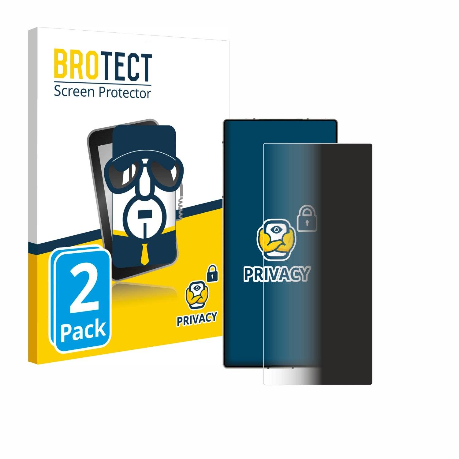 2x BROTECT Privacy Blickschutzfolie für ZTE Nubia Z60