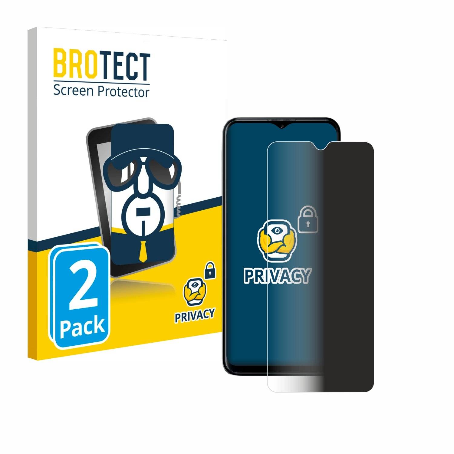 2x BROTECT Privacy Blickschutzfolie für Nokia G60