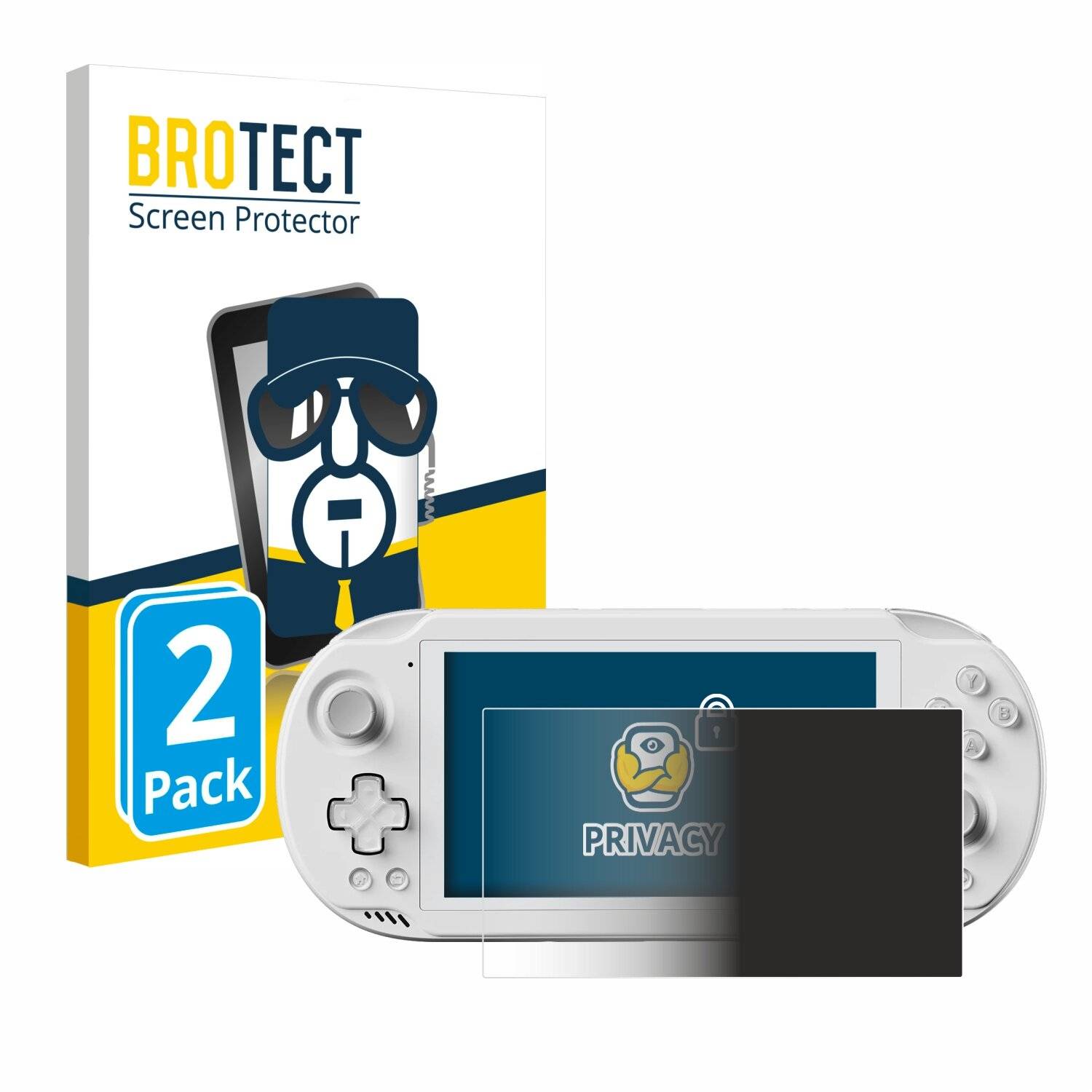 2x BROTECT Privacy Blickschutzfolie für AYN Odin 2