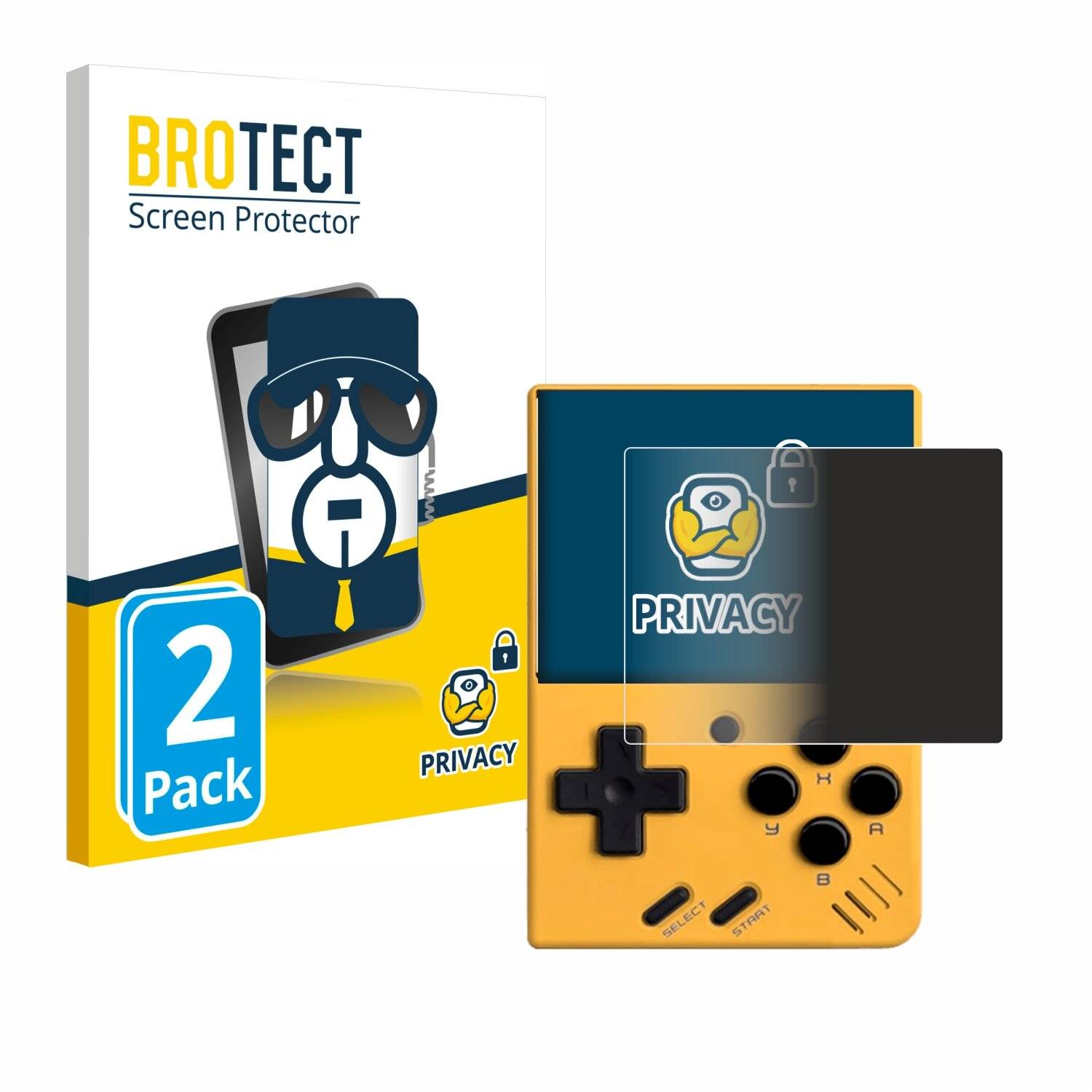 2x BROTECT Privacy Blickschutzfolie für Miyoo Mini
