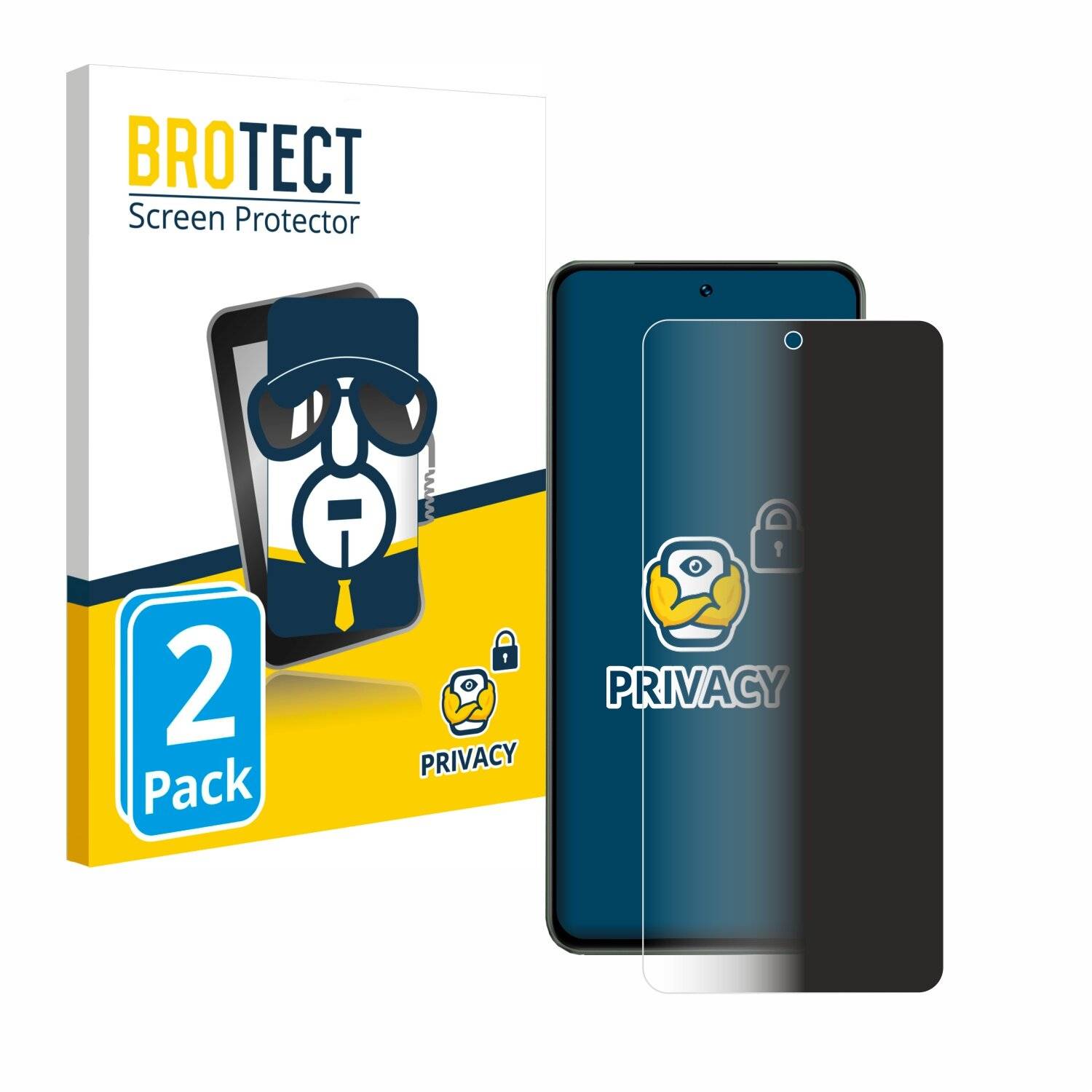 2x BROTECT Privacy Blickschutzfolie für Vivo