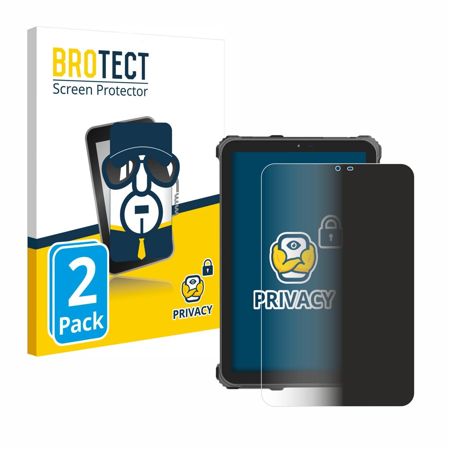 2x BROTECT Privacy Blickschutzfolie für Oukitel RT3