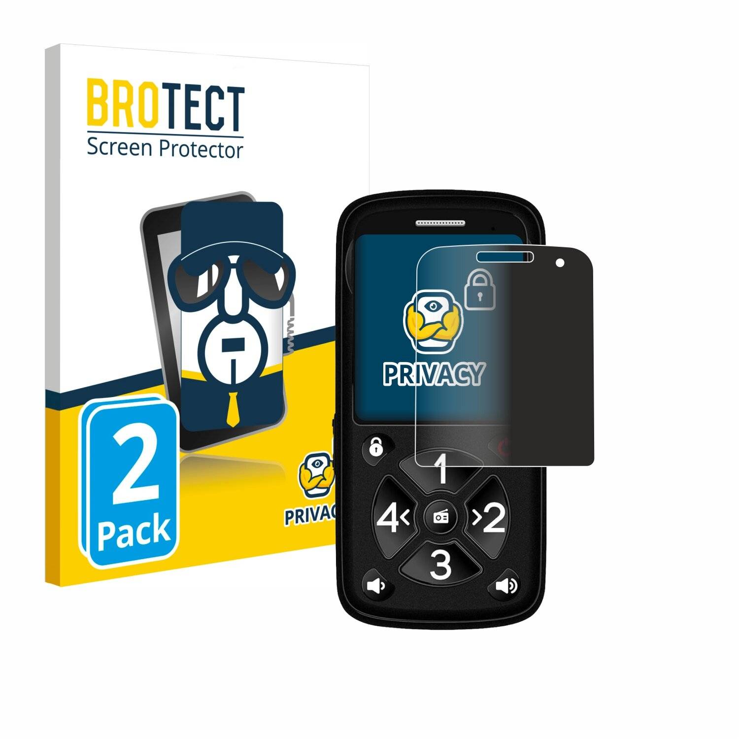 2x BROTECT Privacy Blickschutzfolie für Simvalley