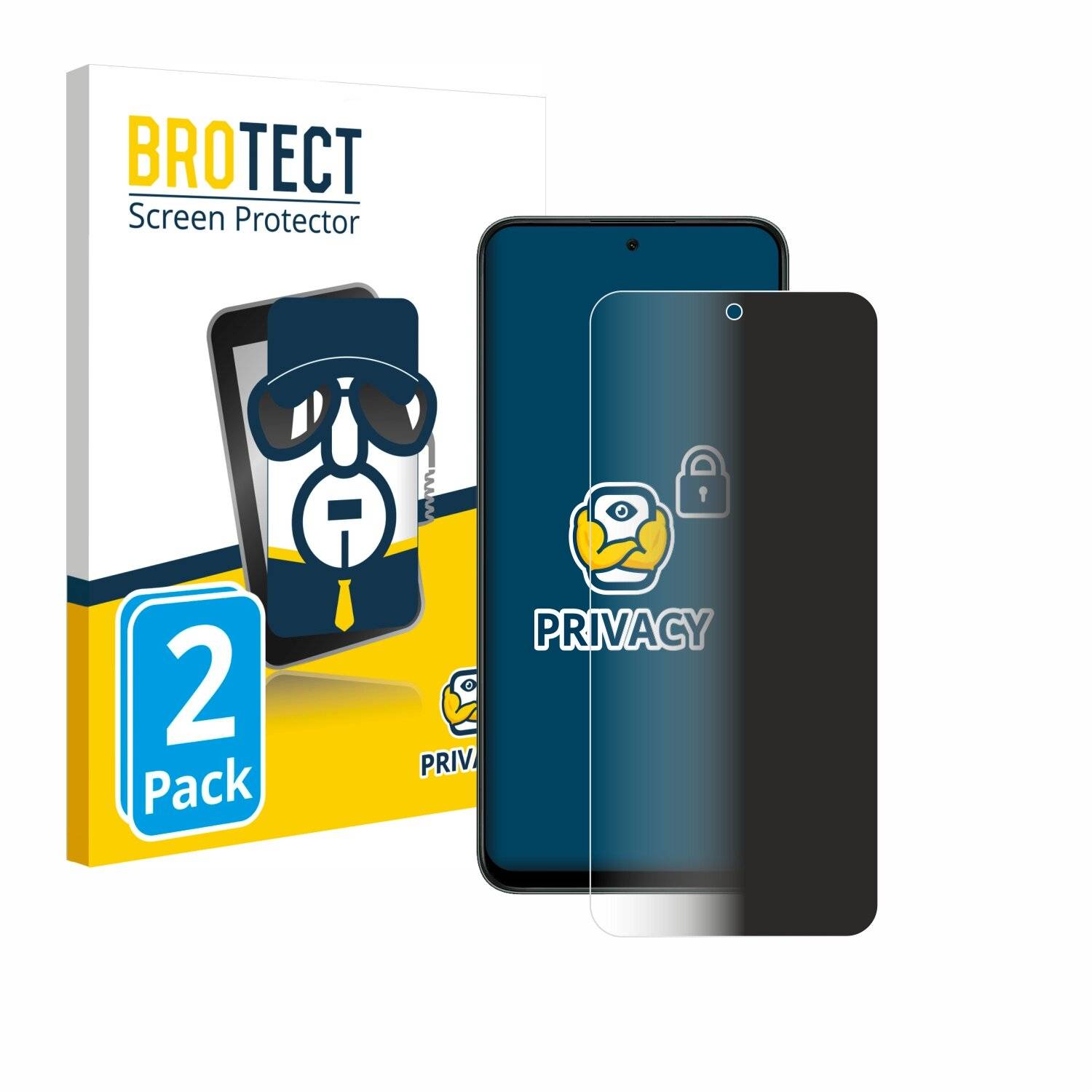 2x BROTECT Privacy Blickschutzfolie für Honor