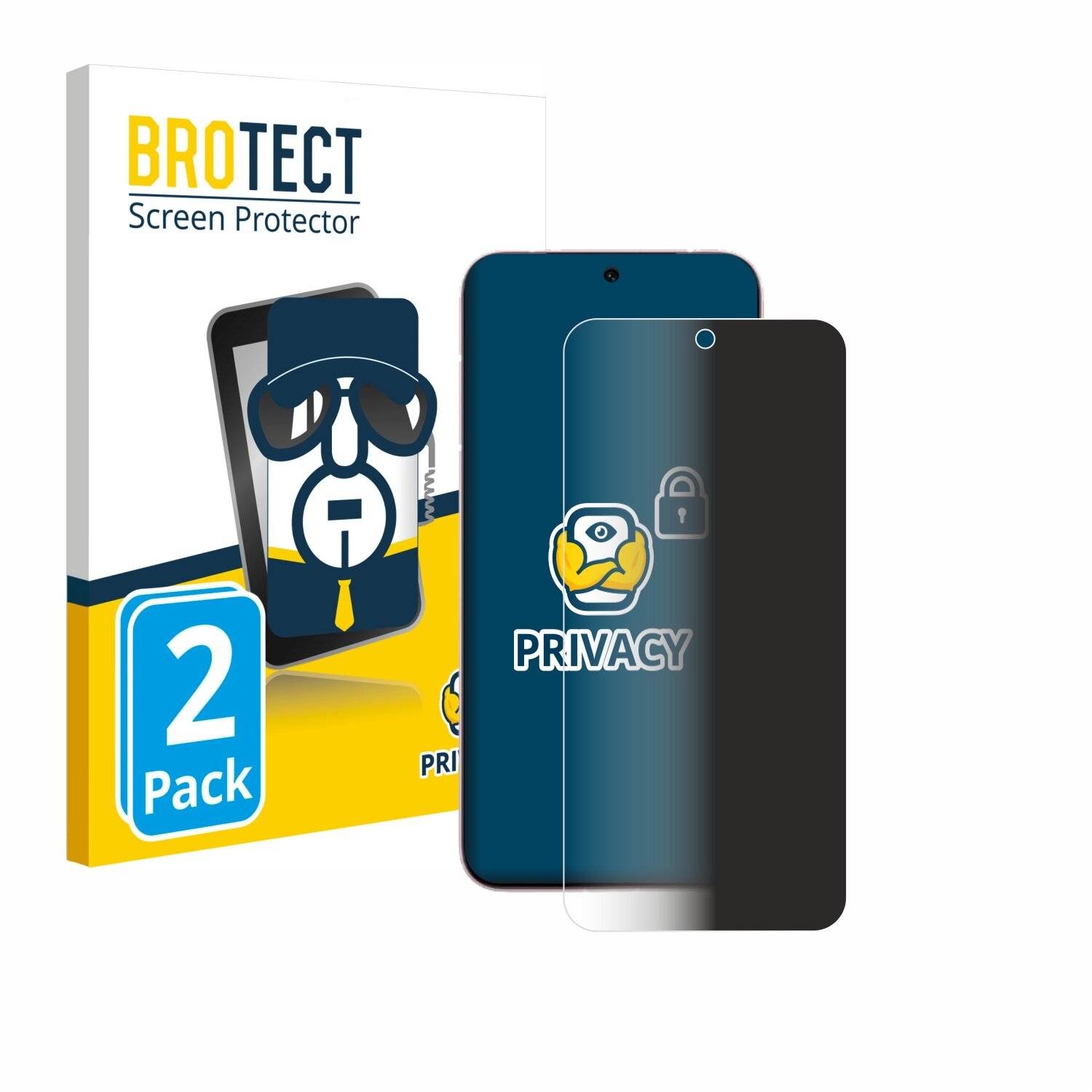 2x BROTECT Privacy Blickschutzfolie für Vivo X200 Pro