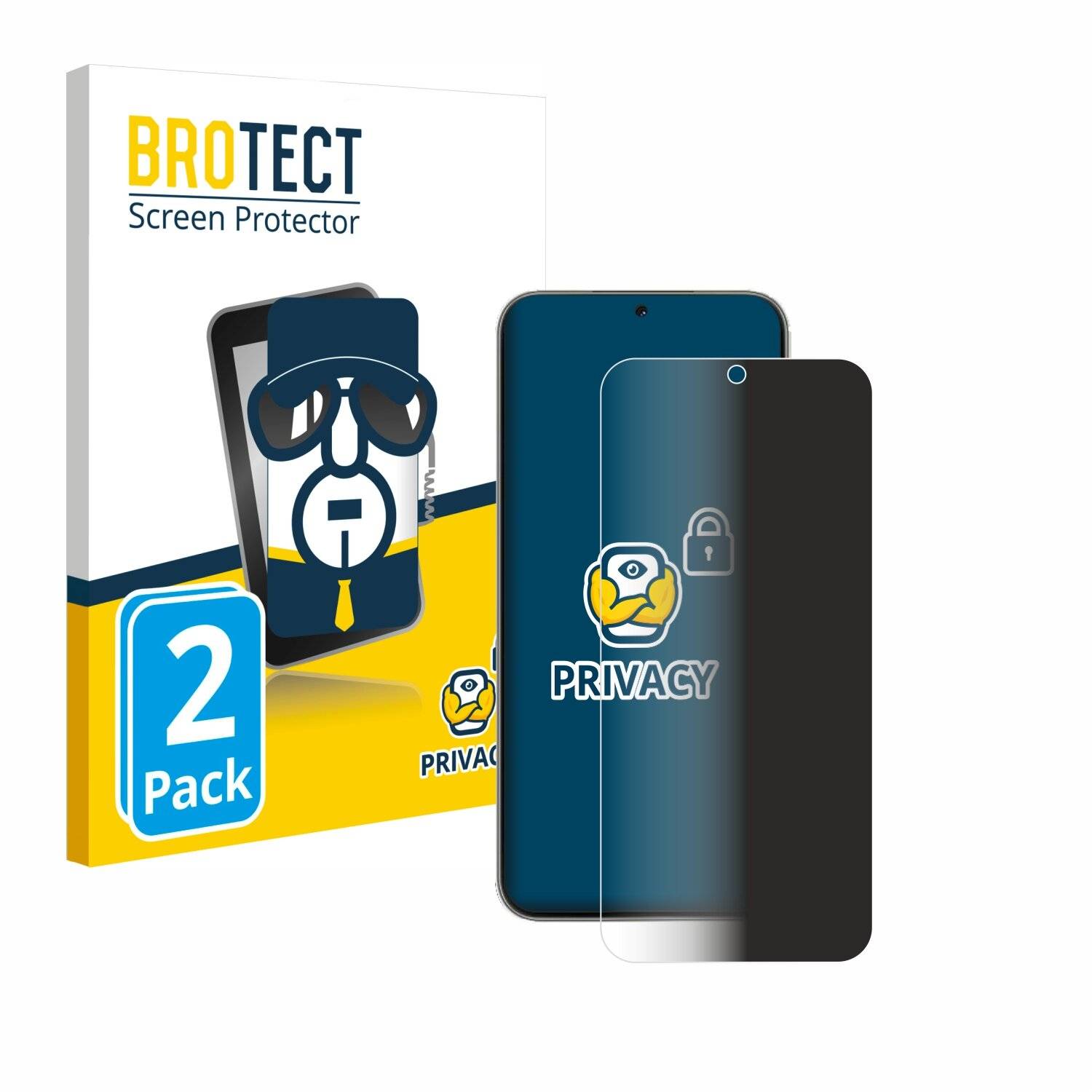 2x BROTECT Privacy Blickschutzfolie für Huawei Nova