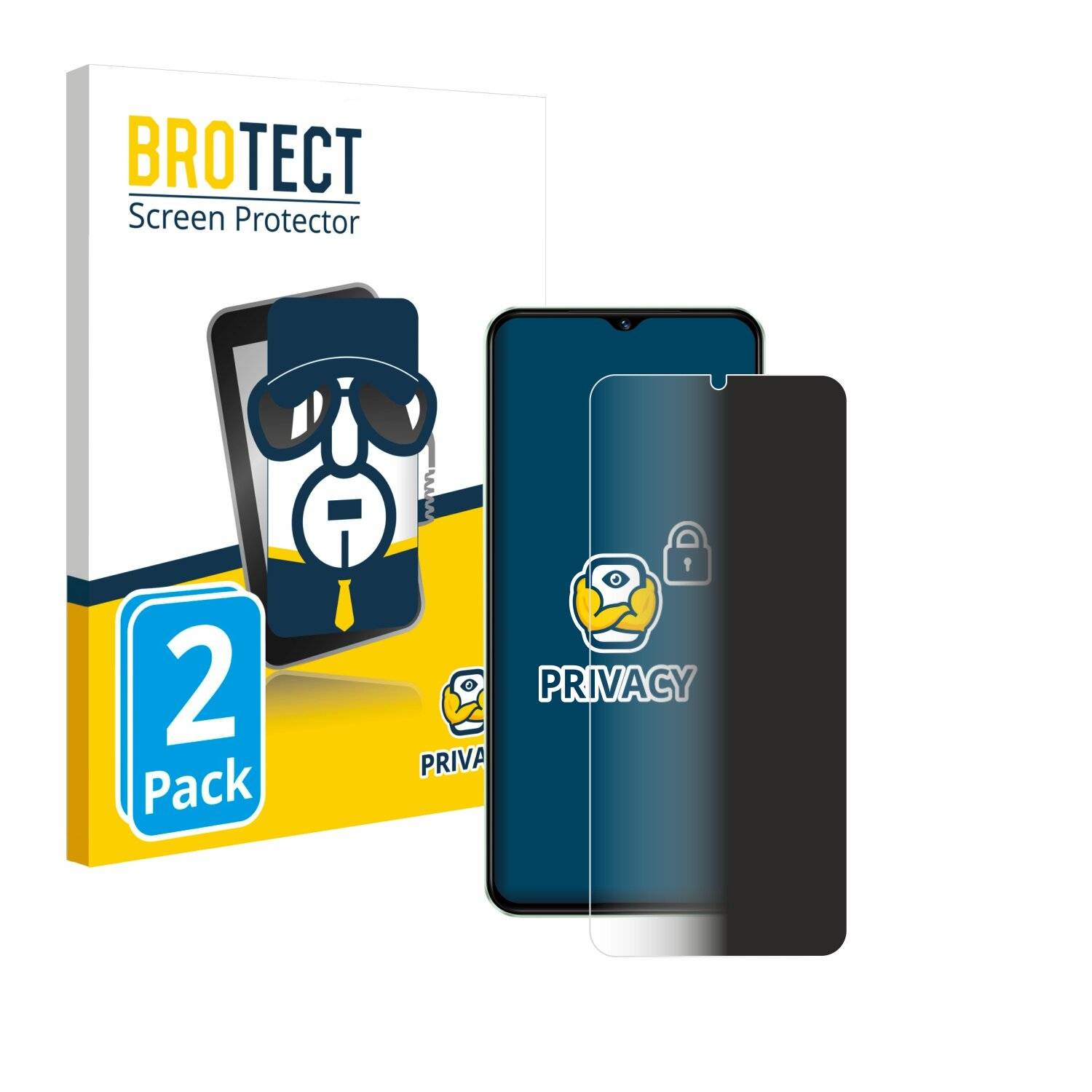 2x BROTECT Privacy Blickschutzfolie für Vivo