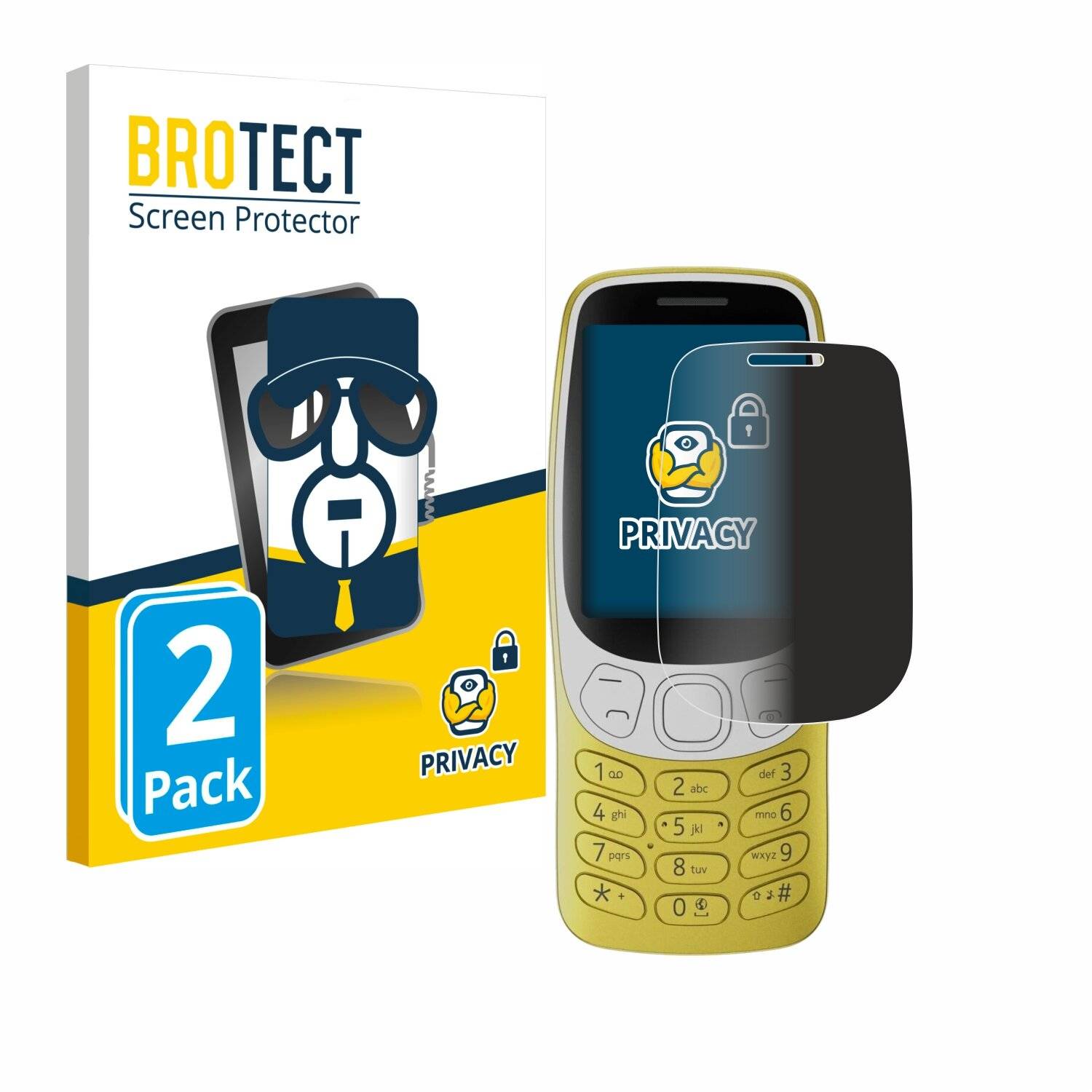 2x BROTECT Privacy Blickschutzfolie für Nokia