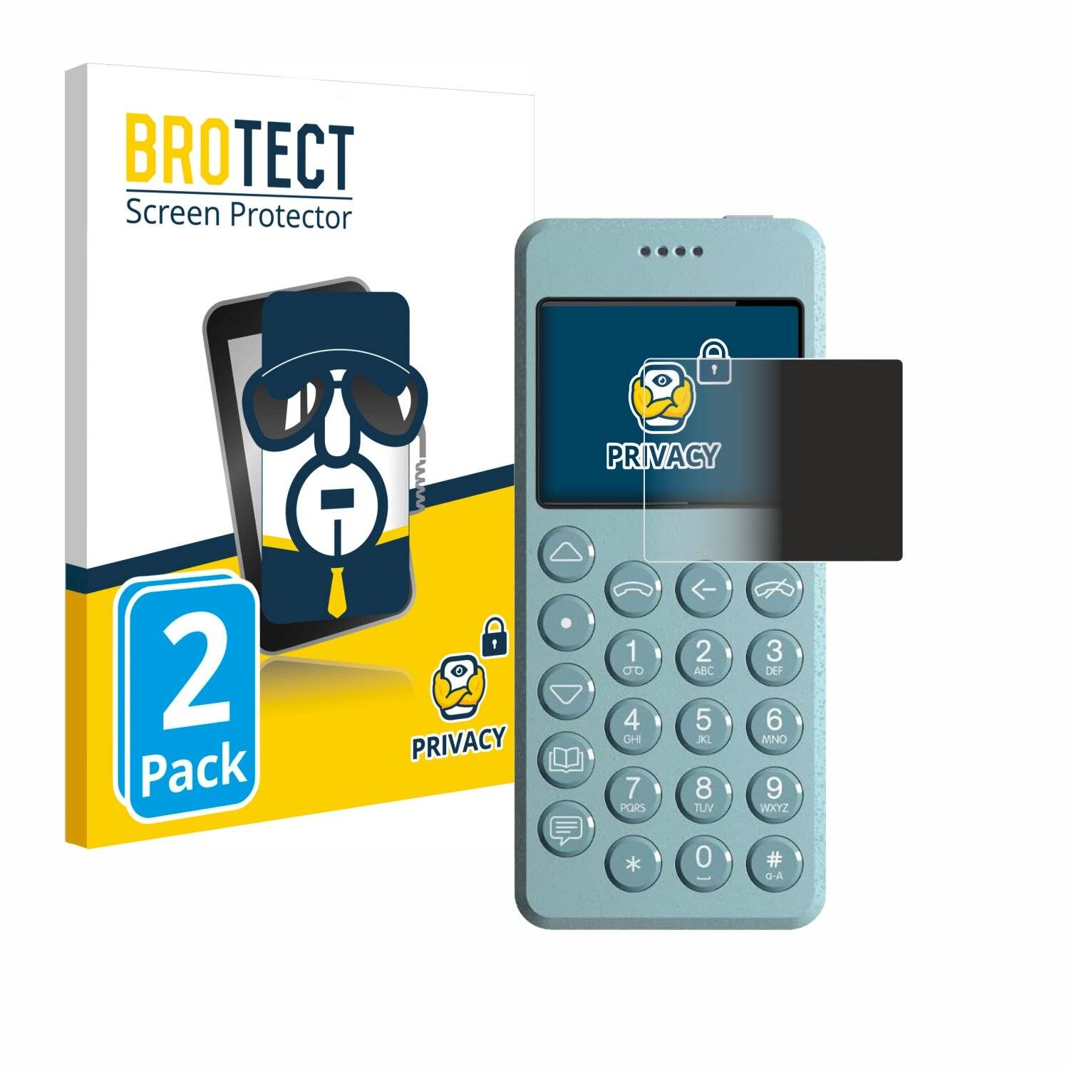 2x BROTECT Privacy Blickschutzfolie für Punkt