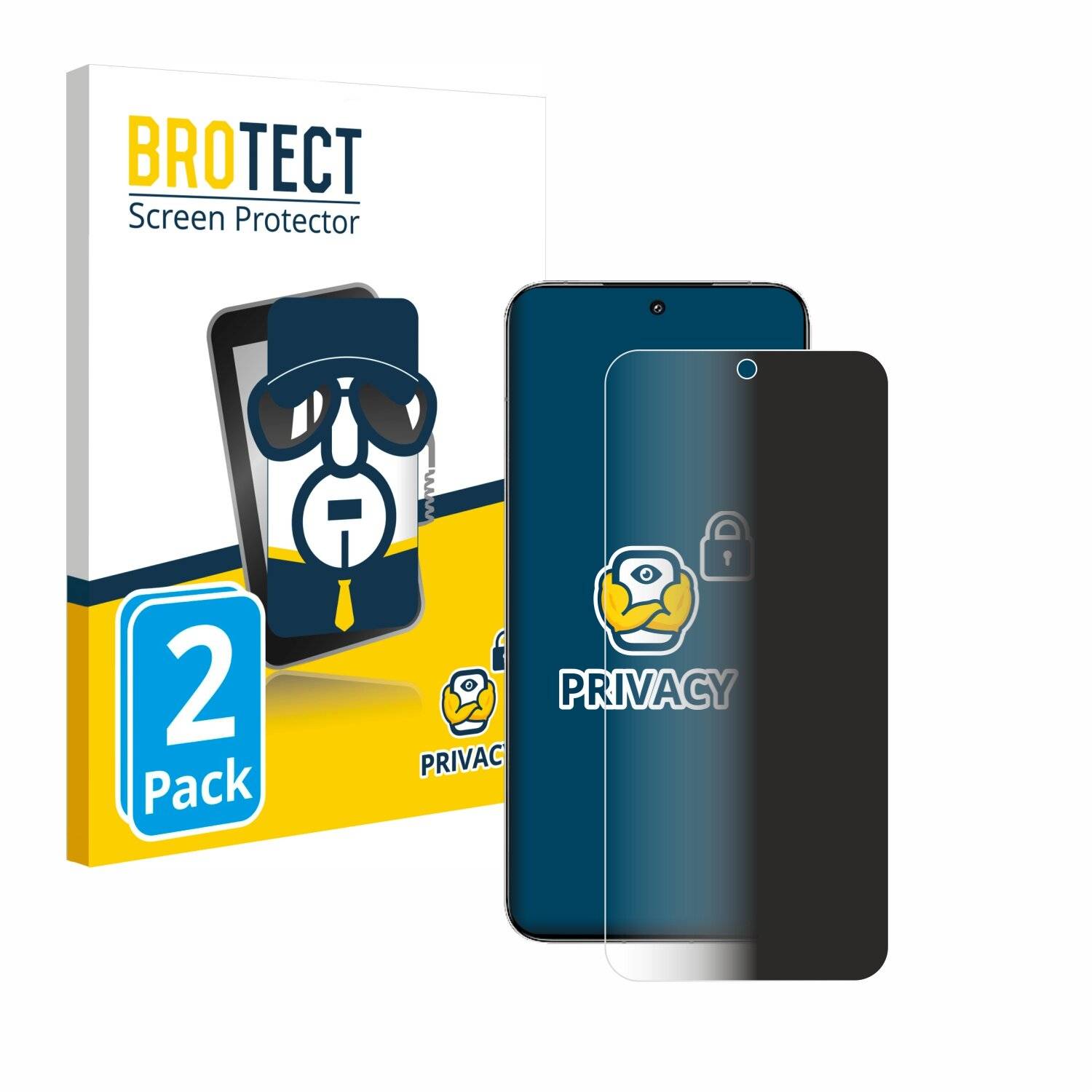 2x BROTECT Privacy Blickschutzfolie für Xiaomi