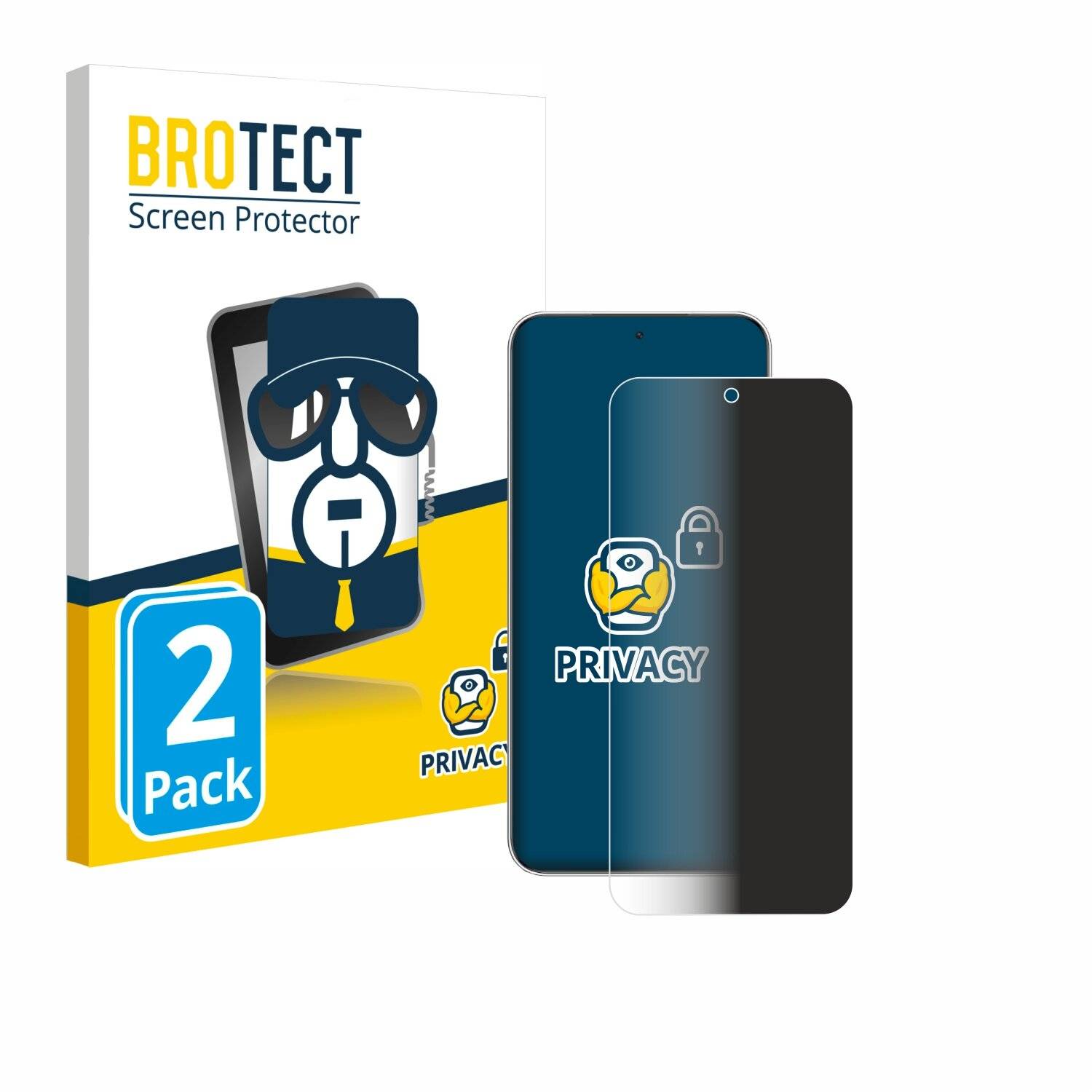 2x BROTECT Privacy Blickschutzfolie für Honor Magic