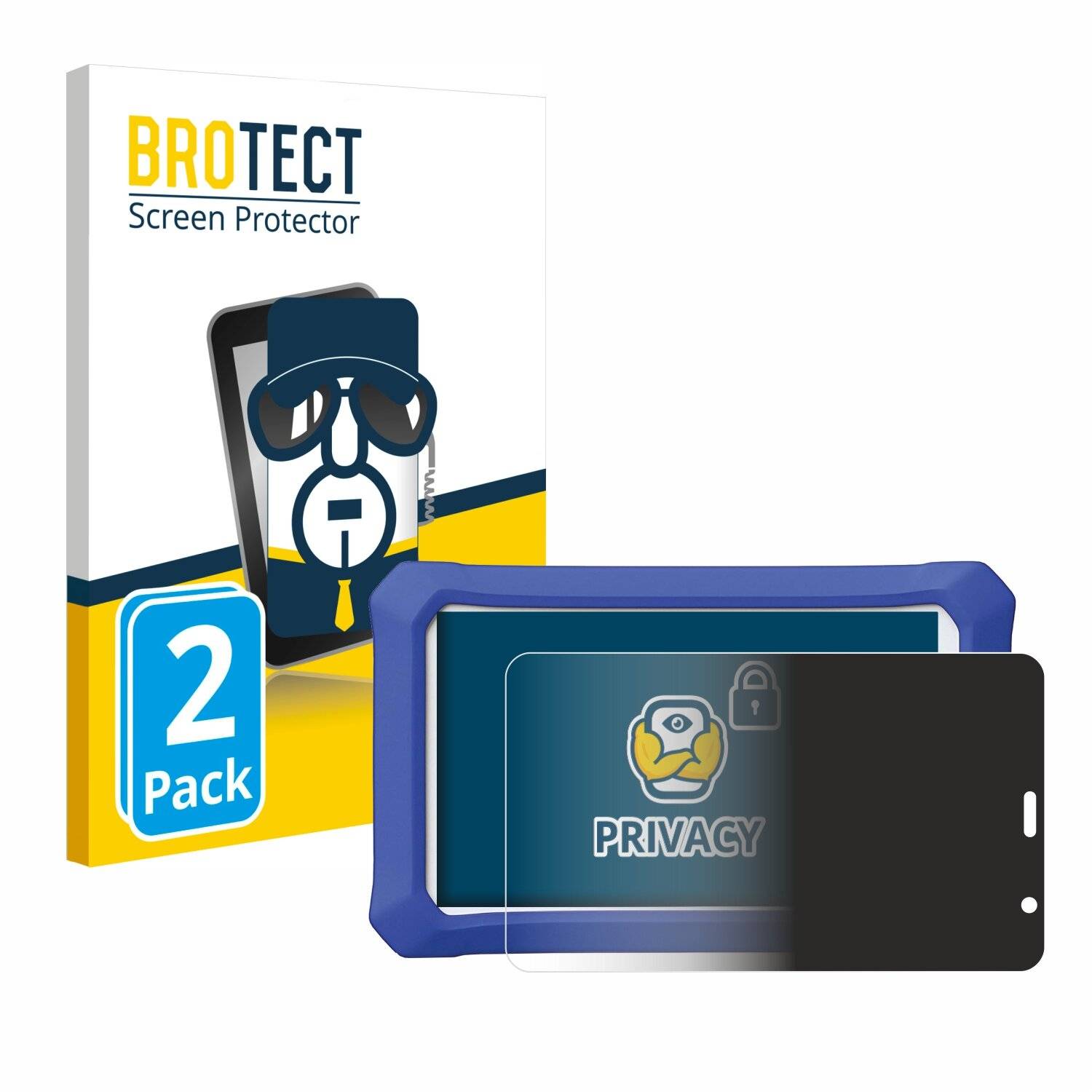2x BROTECT Privacy Blickschutzfolie für Clementoni Clempad