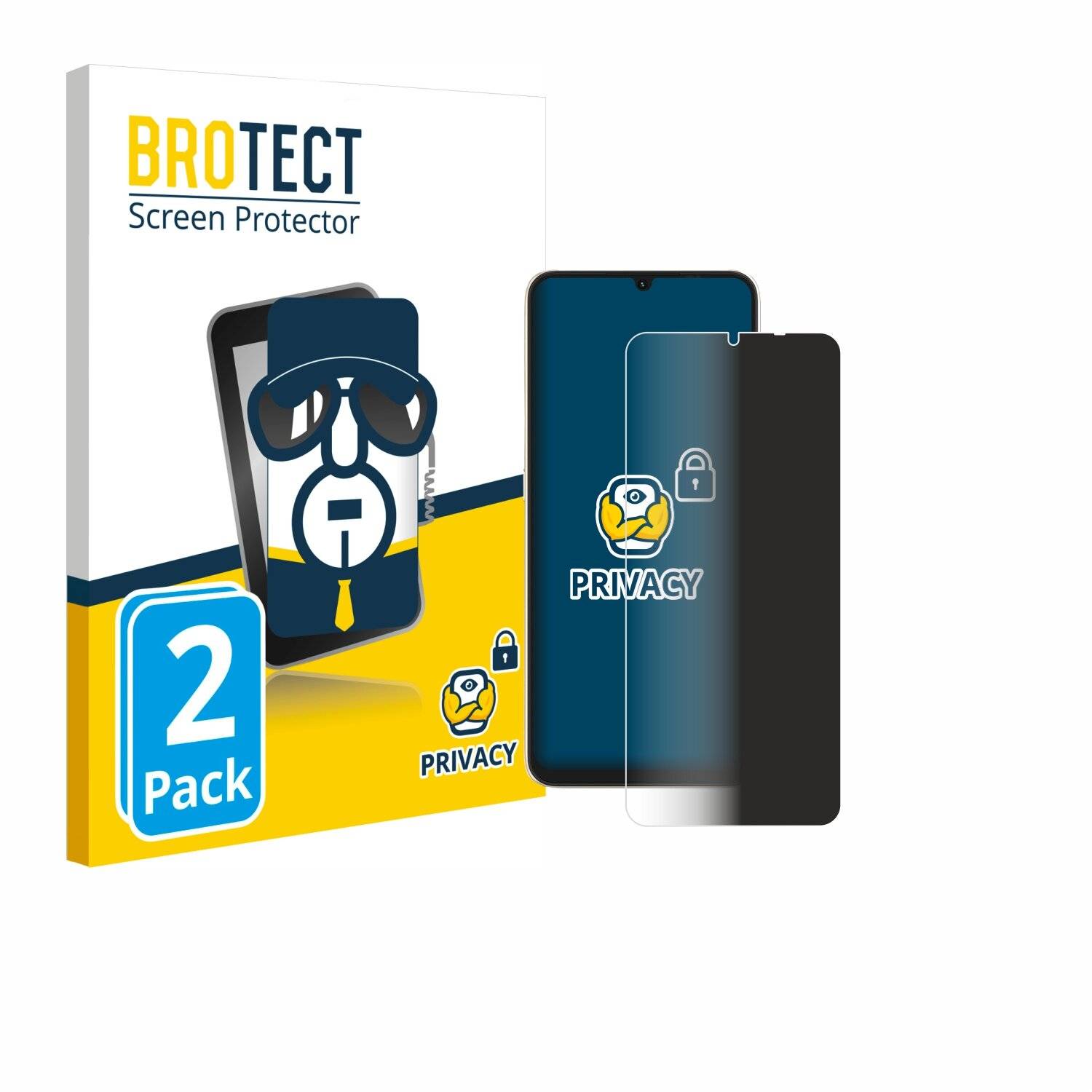 2x BROTECT Privacy Blickschutzfolie für Umidigi F3