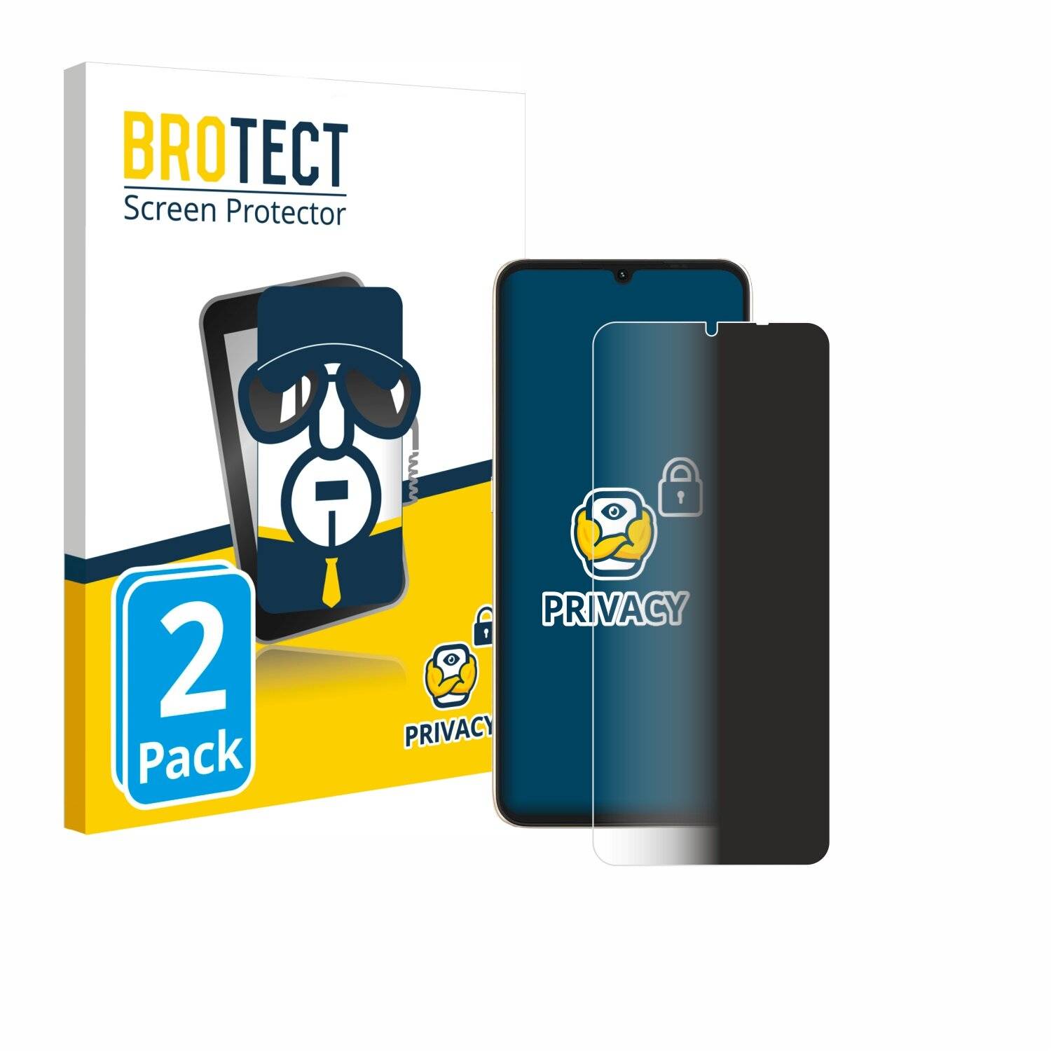 2x BROTECT Privacy Blickschutzfolie für Umidigi F3