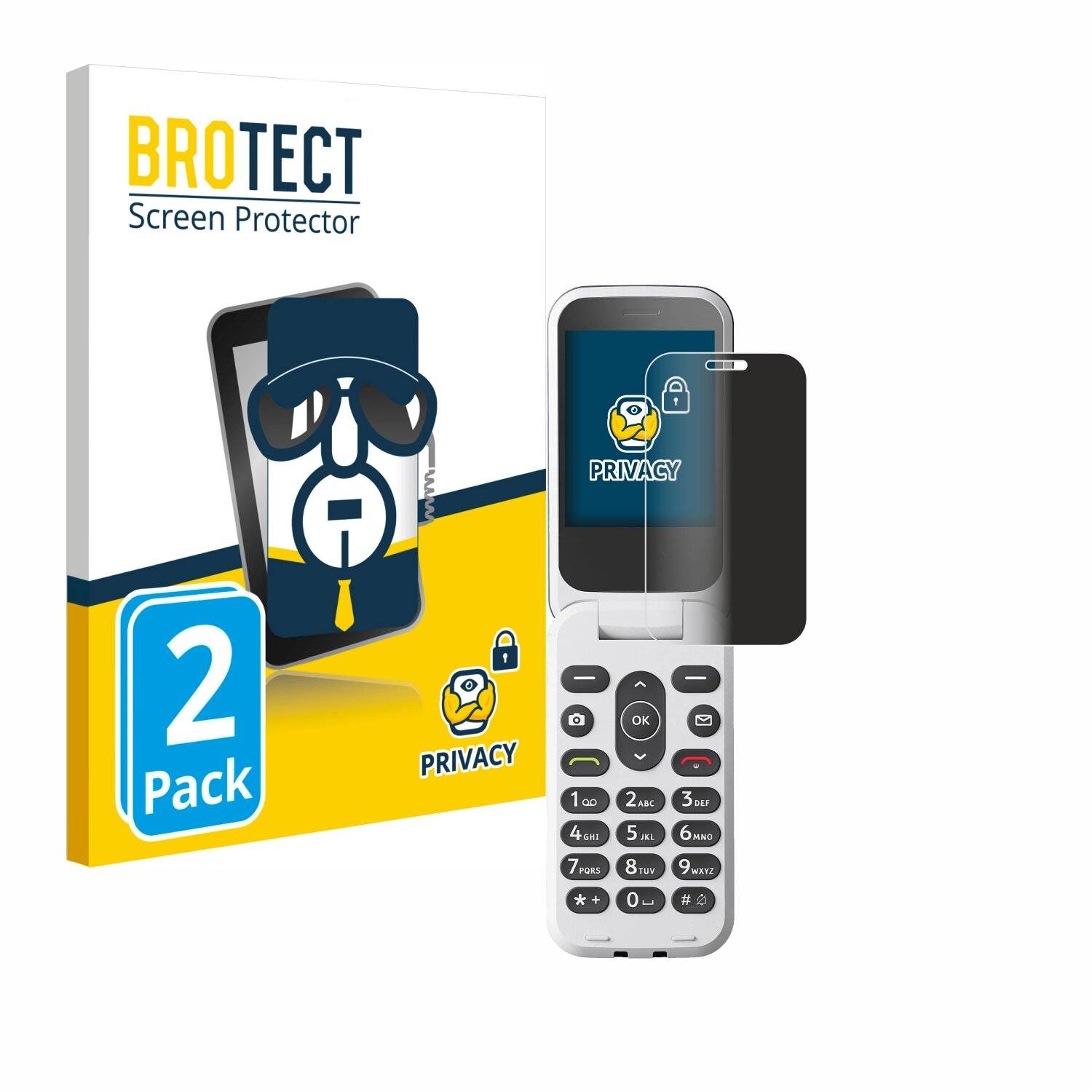 2x BROTECT Privacy Blickschutzfolie für Doro