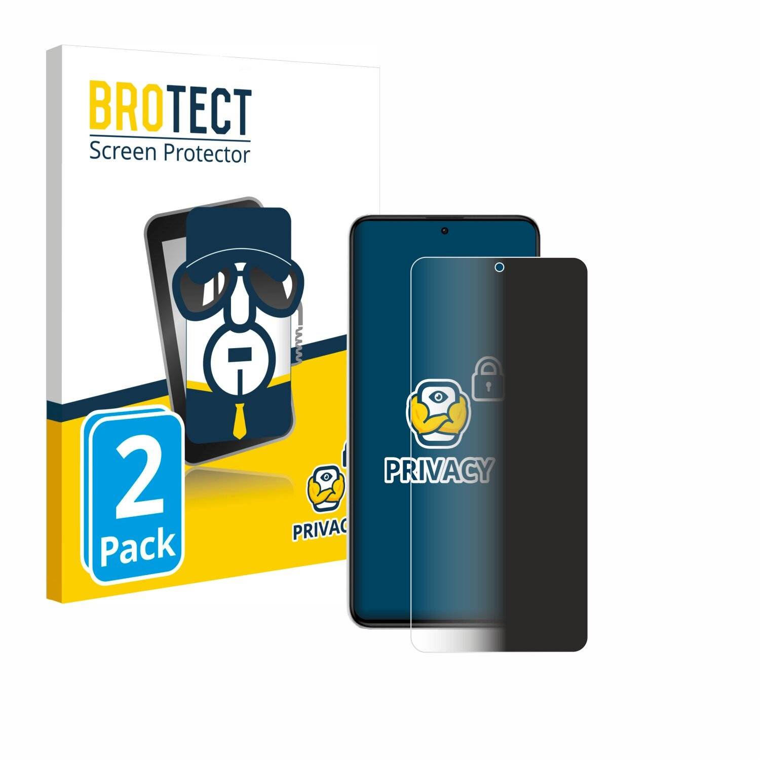 2x BROTECT Privacy Blickschutzfolie für Xiaomi Redmi K60