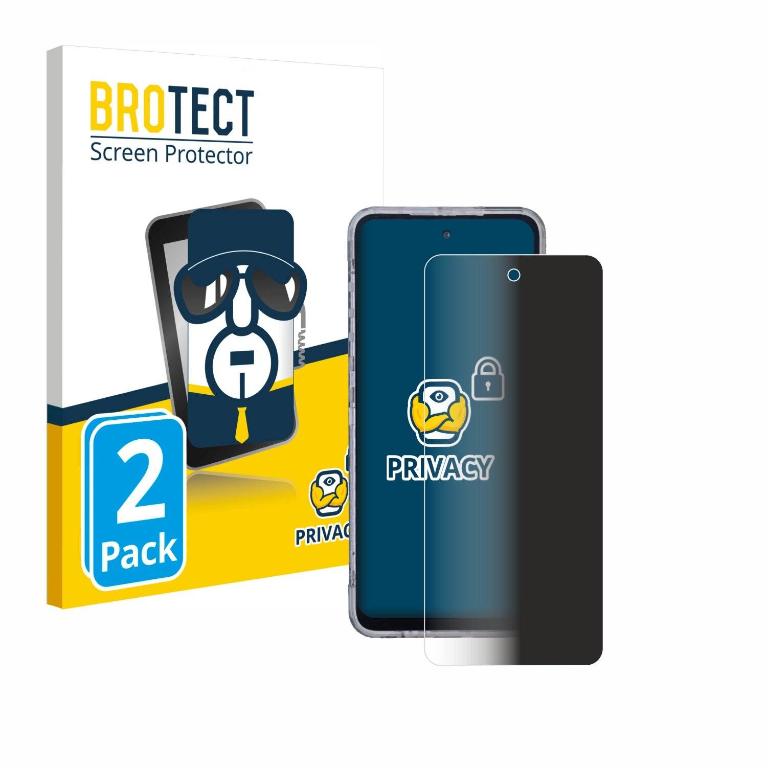 2x BROTECT Privacy Blickschutzfolie für AGM X6