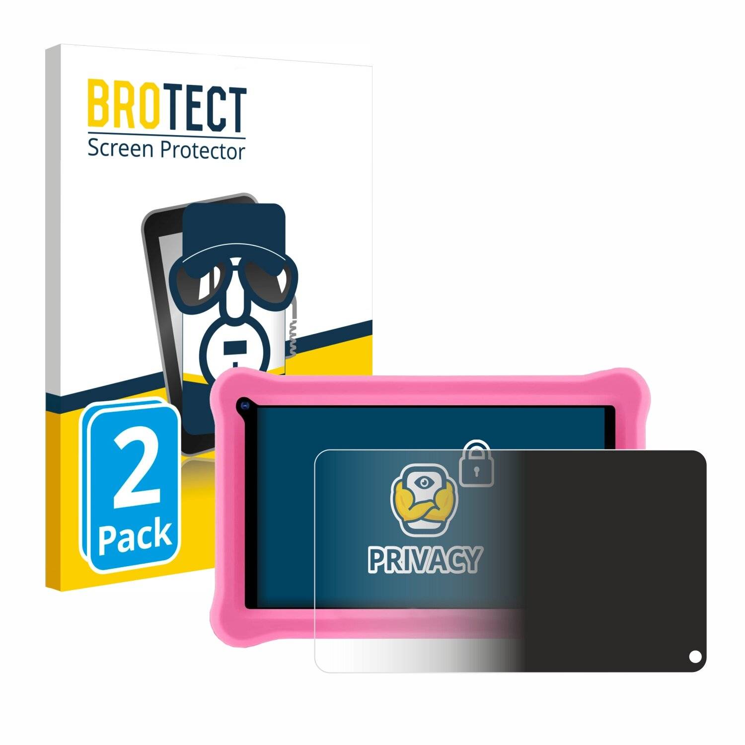 2x BROTECT Privacy Blickschutzfolie für Sumtab K708