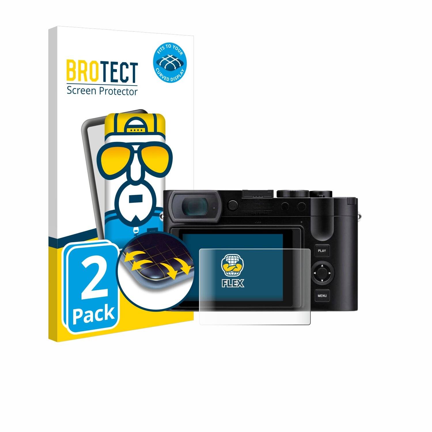 2x BROTECT Flex Full-Screen Folie für Leica