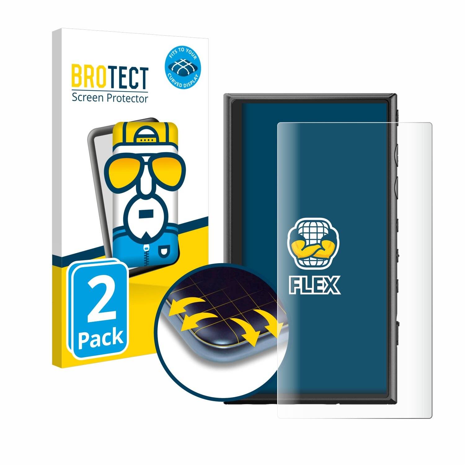 2x BROTECT Flex Full-Screen Folie für Sony Walkman