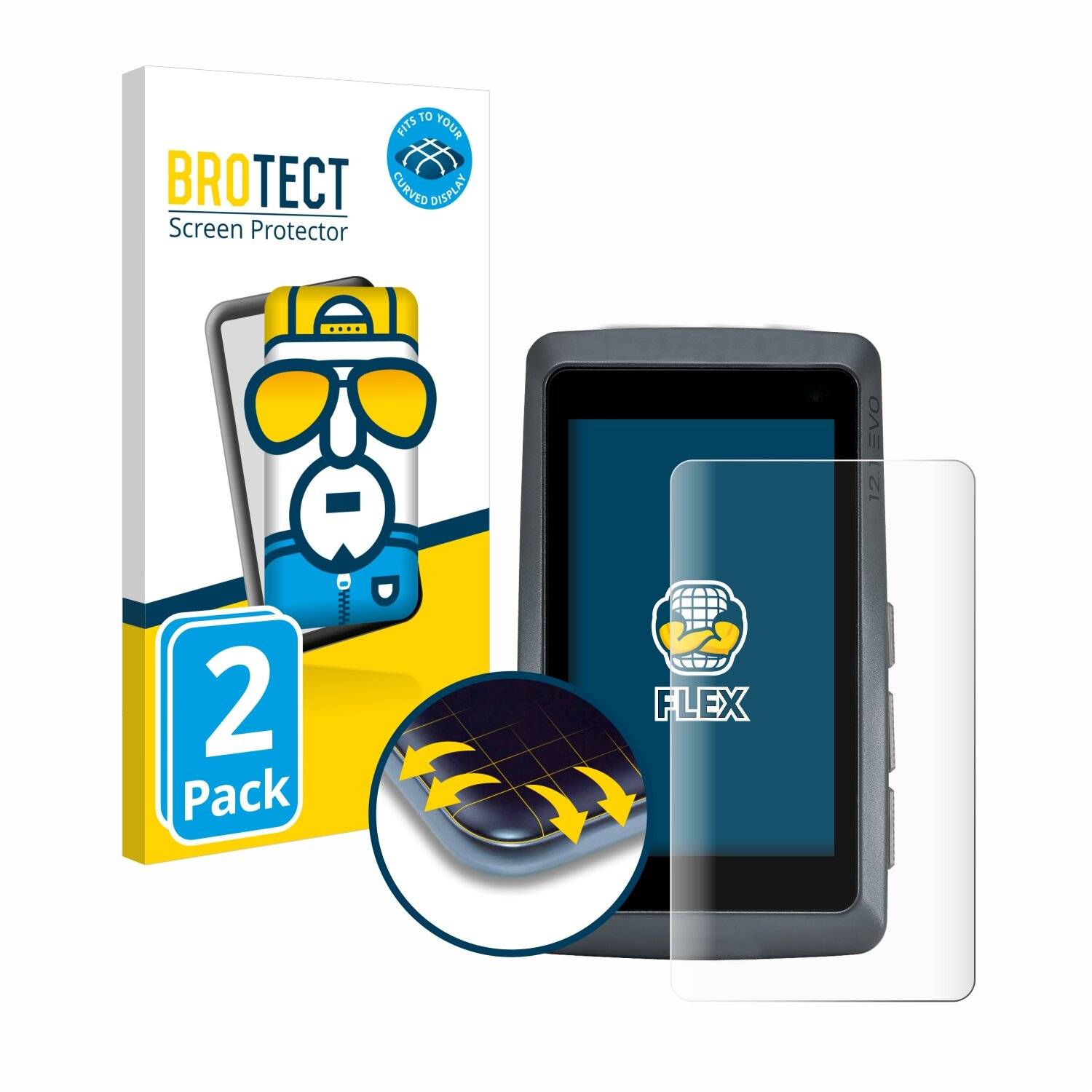 2x BROTECT Flex Full-Screen Folie für Sigma ROX 12.1