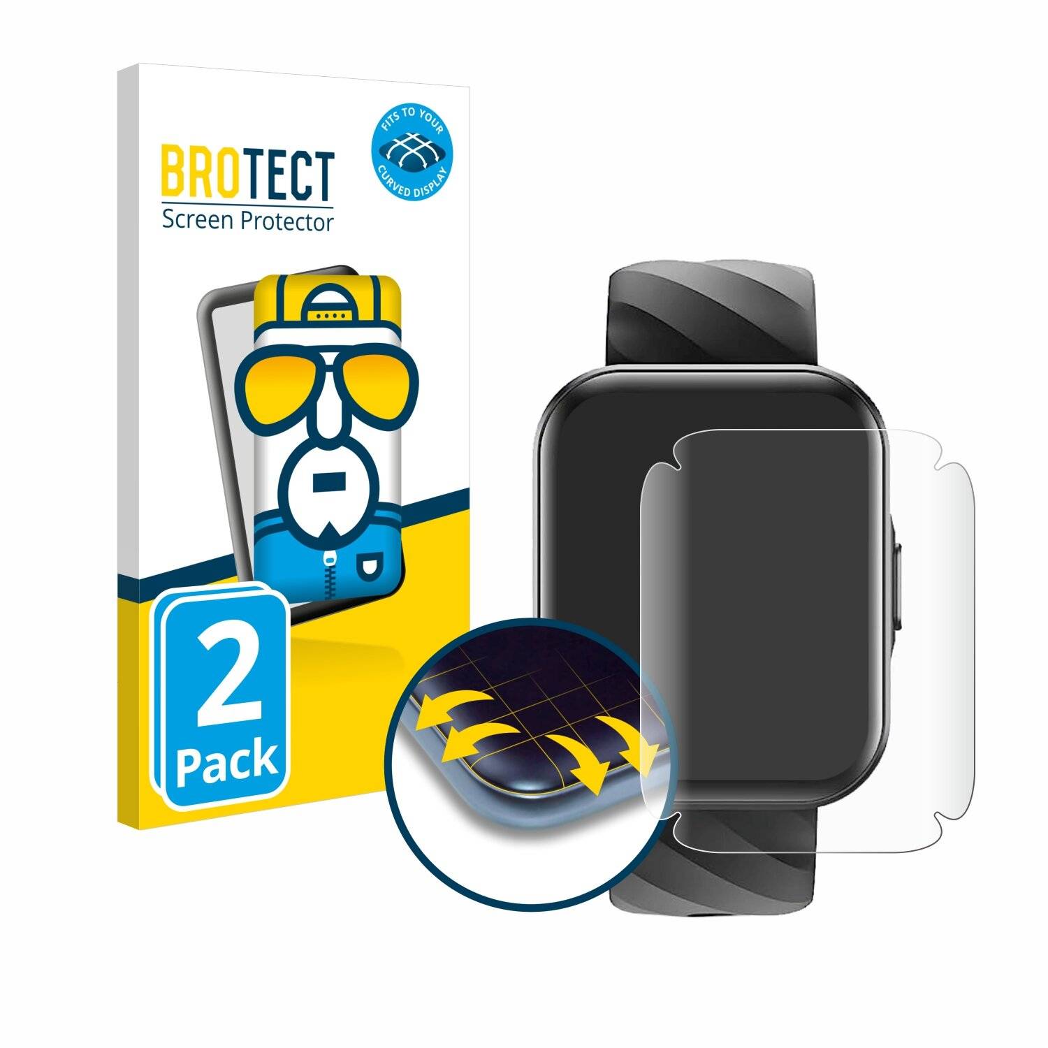 2x BROTECT Flex Full-Screen Folie für Parsonver