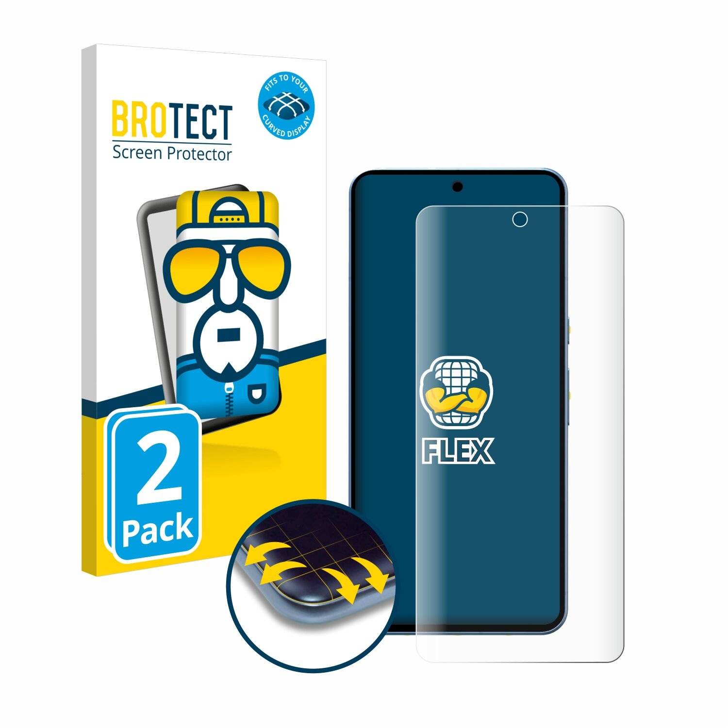 2x BROTECT Flex Full-Screen Folie für Google Pixel 8