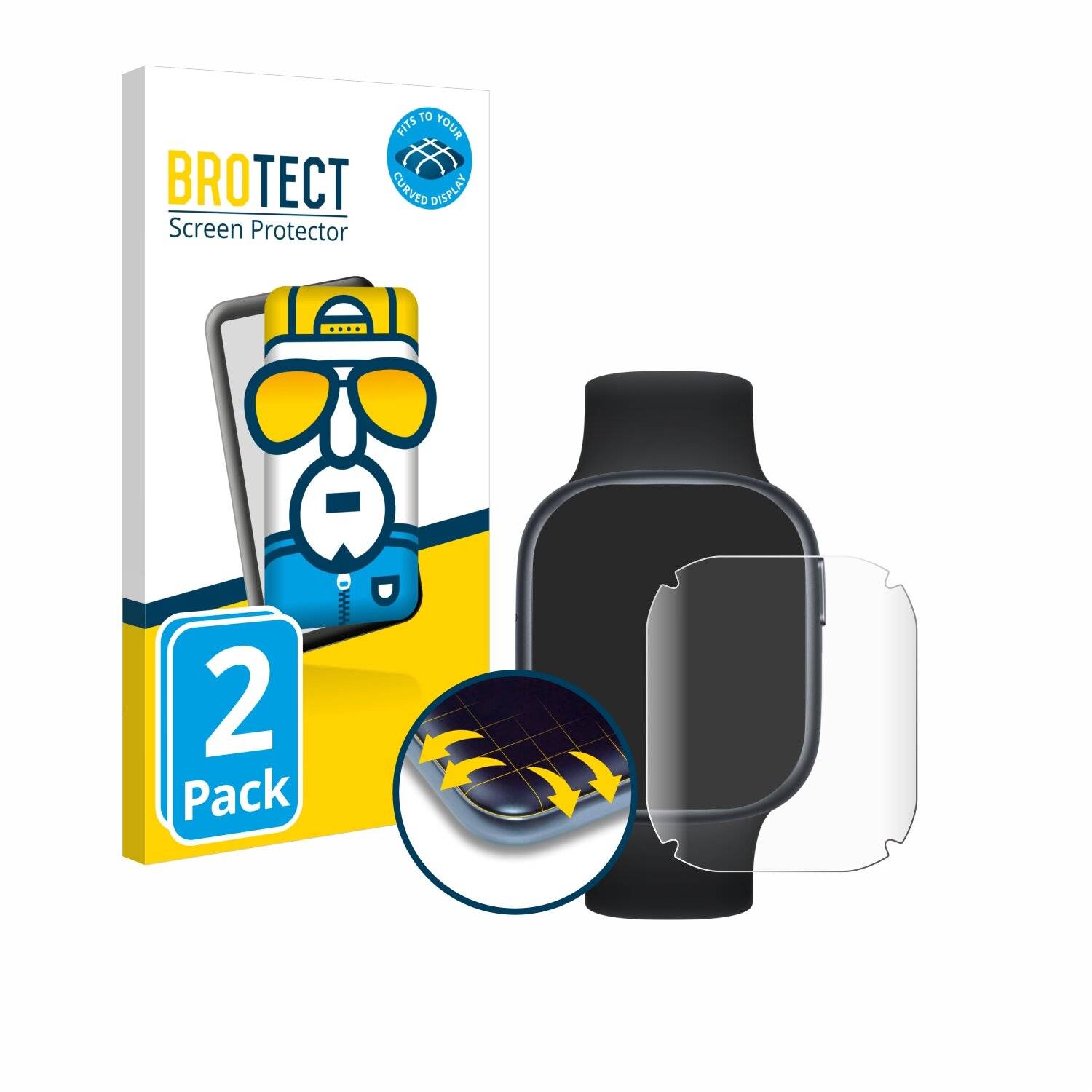 2x BROTECT Flex Full-Screen Folie für Honor Watch