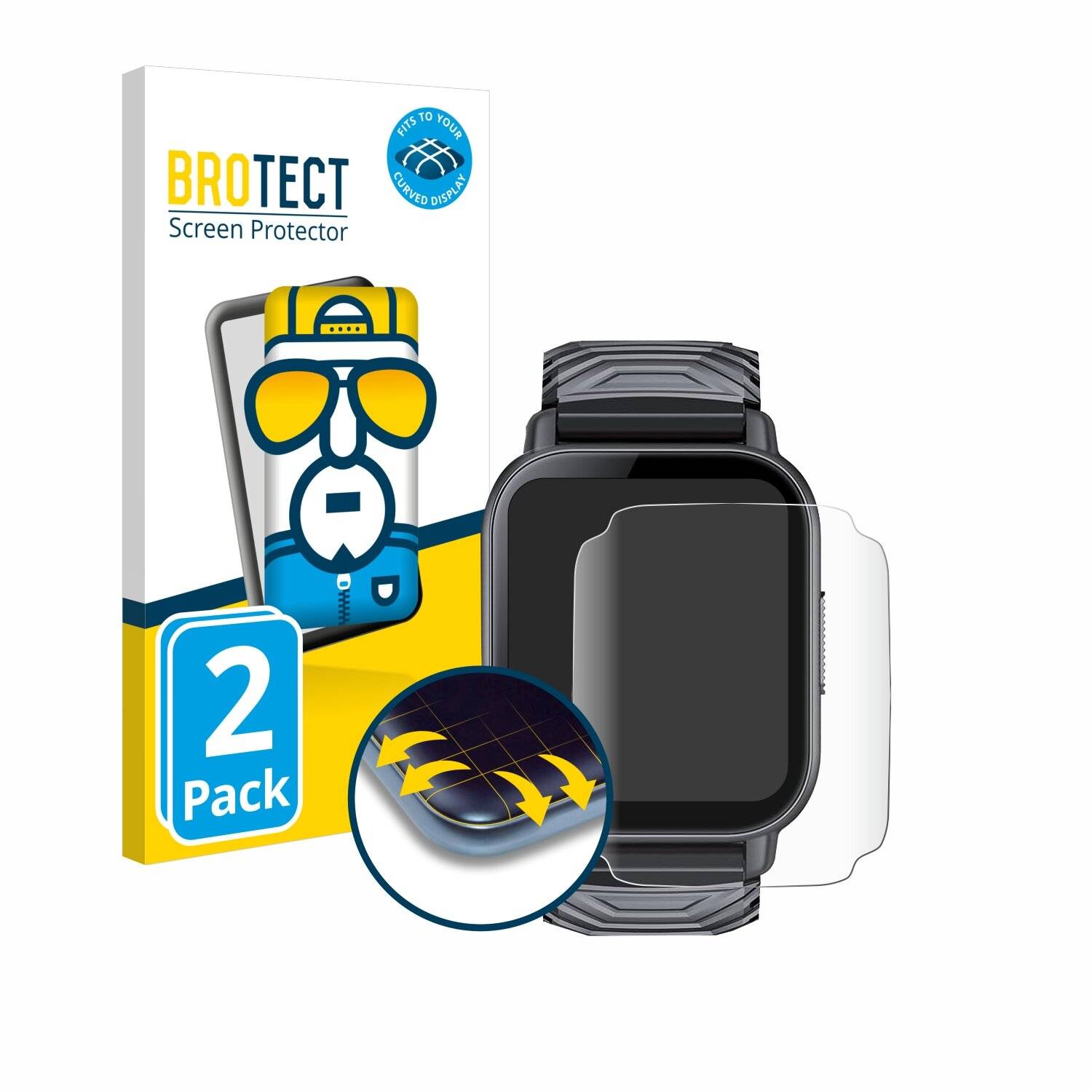 2x BROTECT Flex Full-Screen Folie für WeurGhy Y6