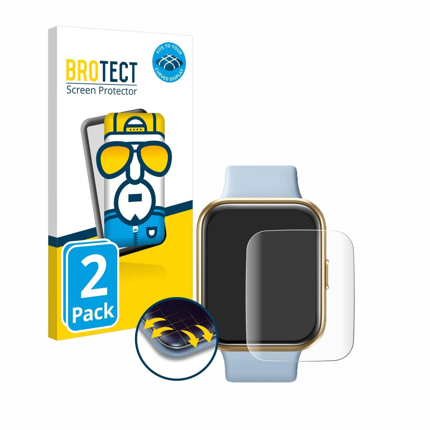 2x BROTECT Flex Full-Screen Folie für aeac IP68