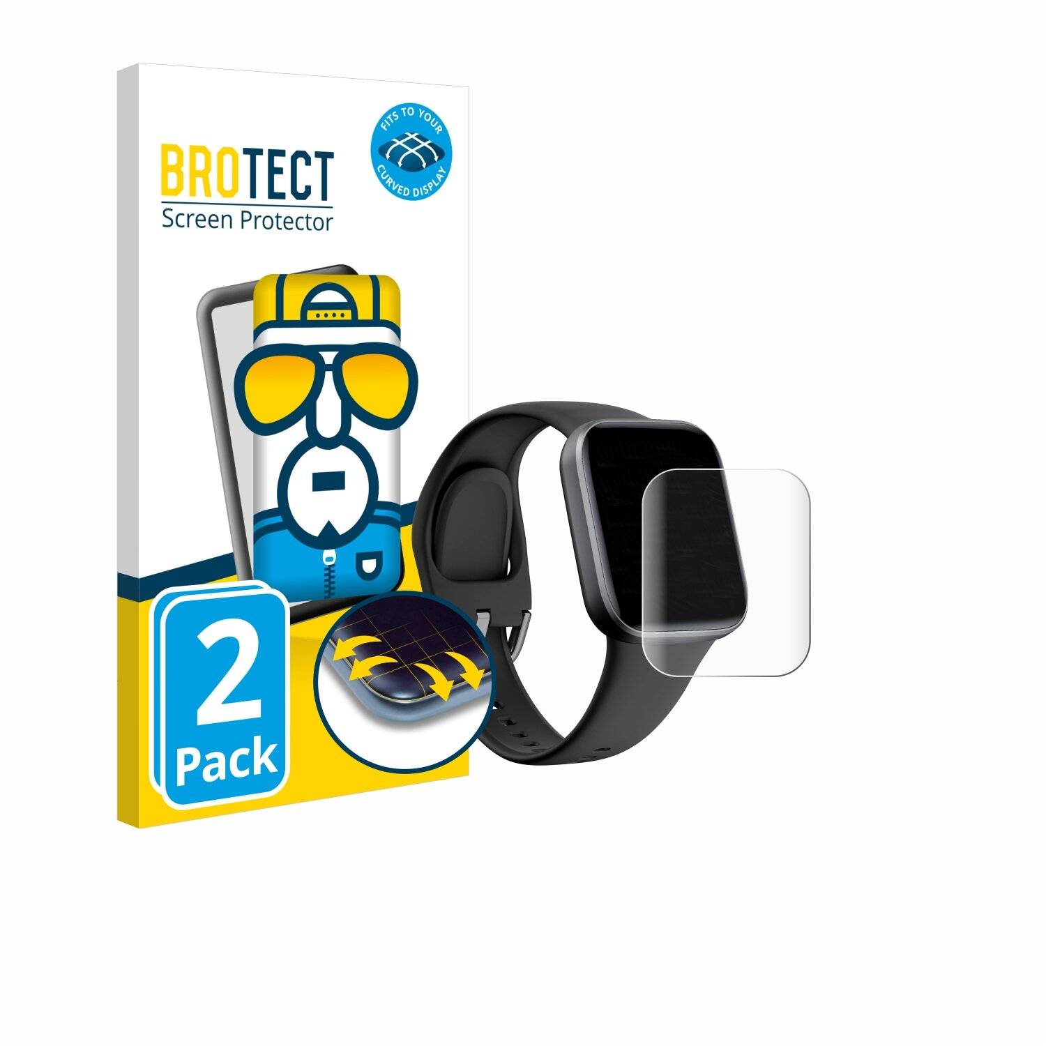 2x BROTECT Flex Full-Screen Folie für BingoFit Y83