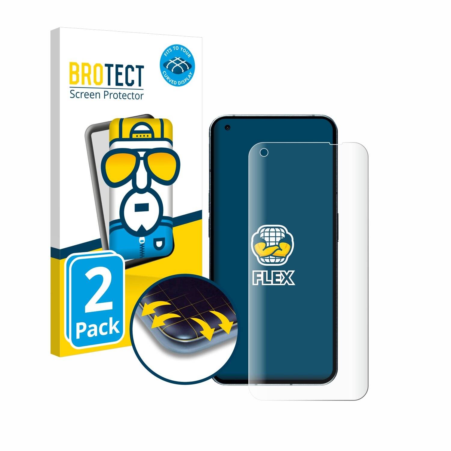 2x BROTECT Flex Full-Screen Folie für Nothing Phone (1)