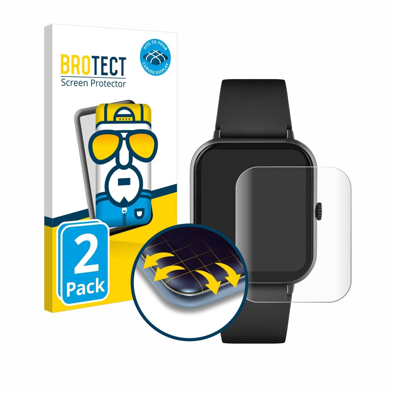 2x BROTECT Flex Full-Screen Folie für Reflex Active Series