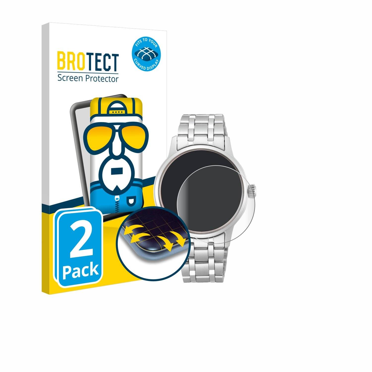 2x BROTECT Flex Full-Screen Folie für Seiko Presage