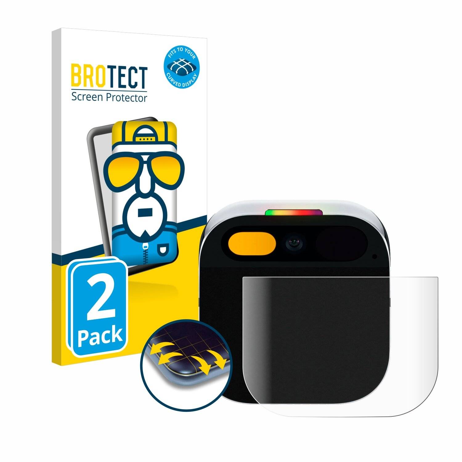 2x BROTECT Flex Full-Screen Folie für Humane Ai Pin (Touch