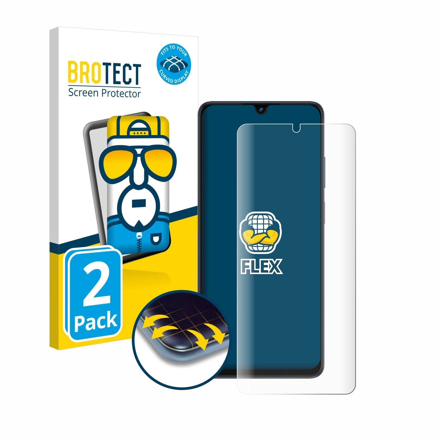 2x BROTECT Flex Full-Screen Folie für ZTE Blade V50