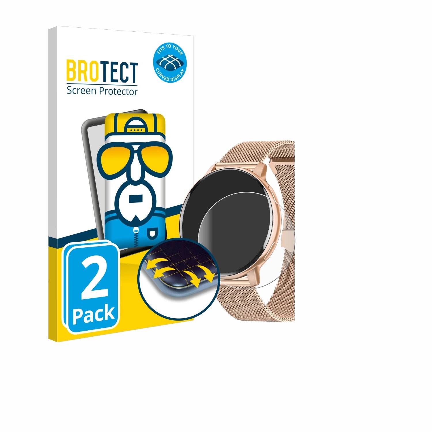 2x BROTECT Flex Full-Screen Folie für Hasakei S53